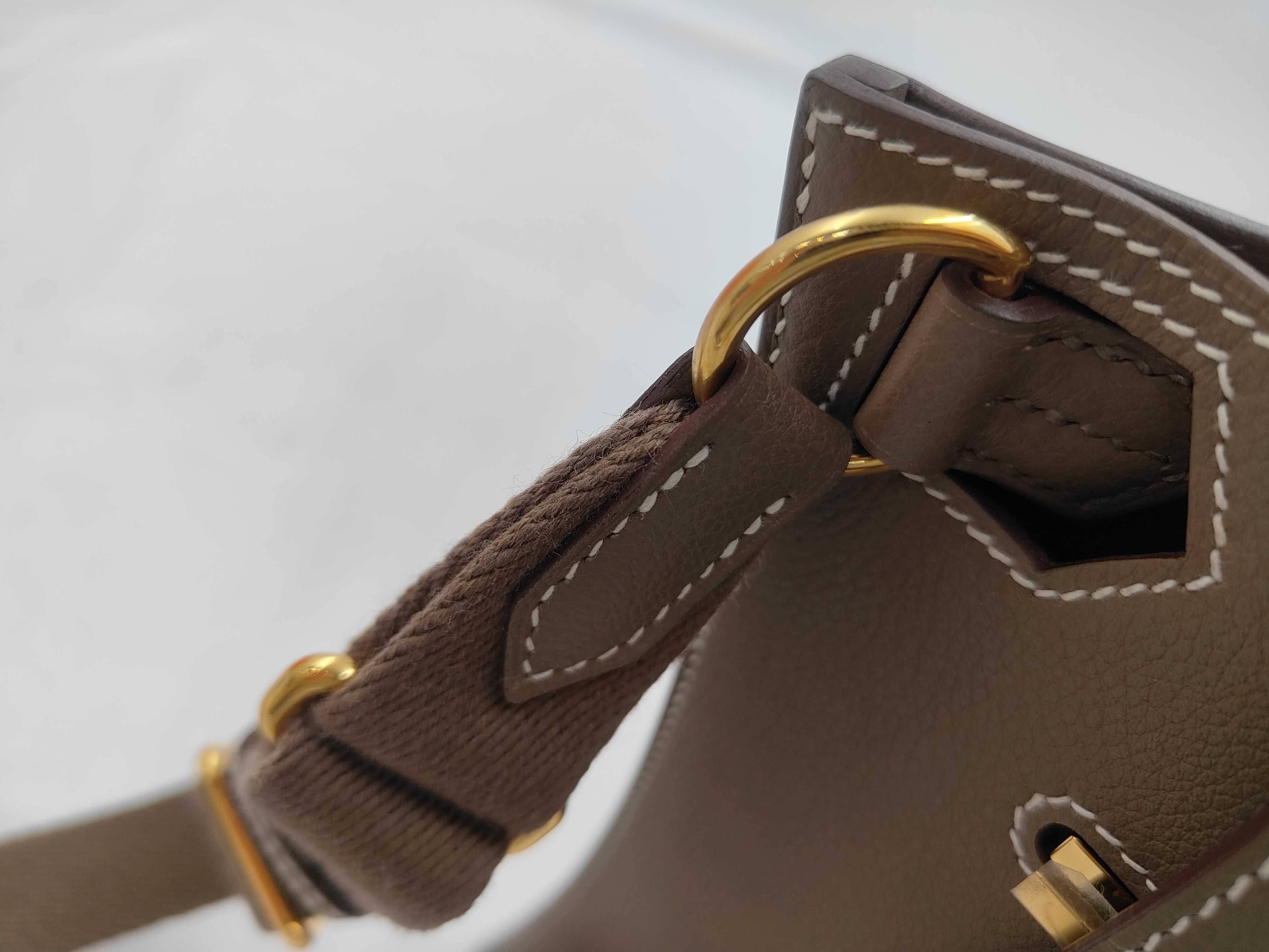 Jypsiere Mini Evercolor Etoupe Gold Hardware W Stamp Shoulder Bag — view 5