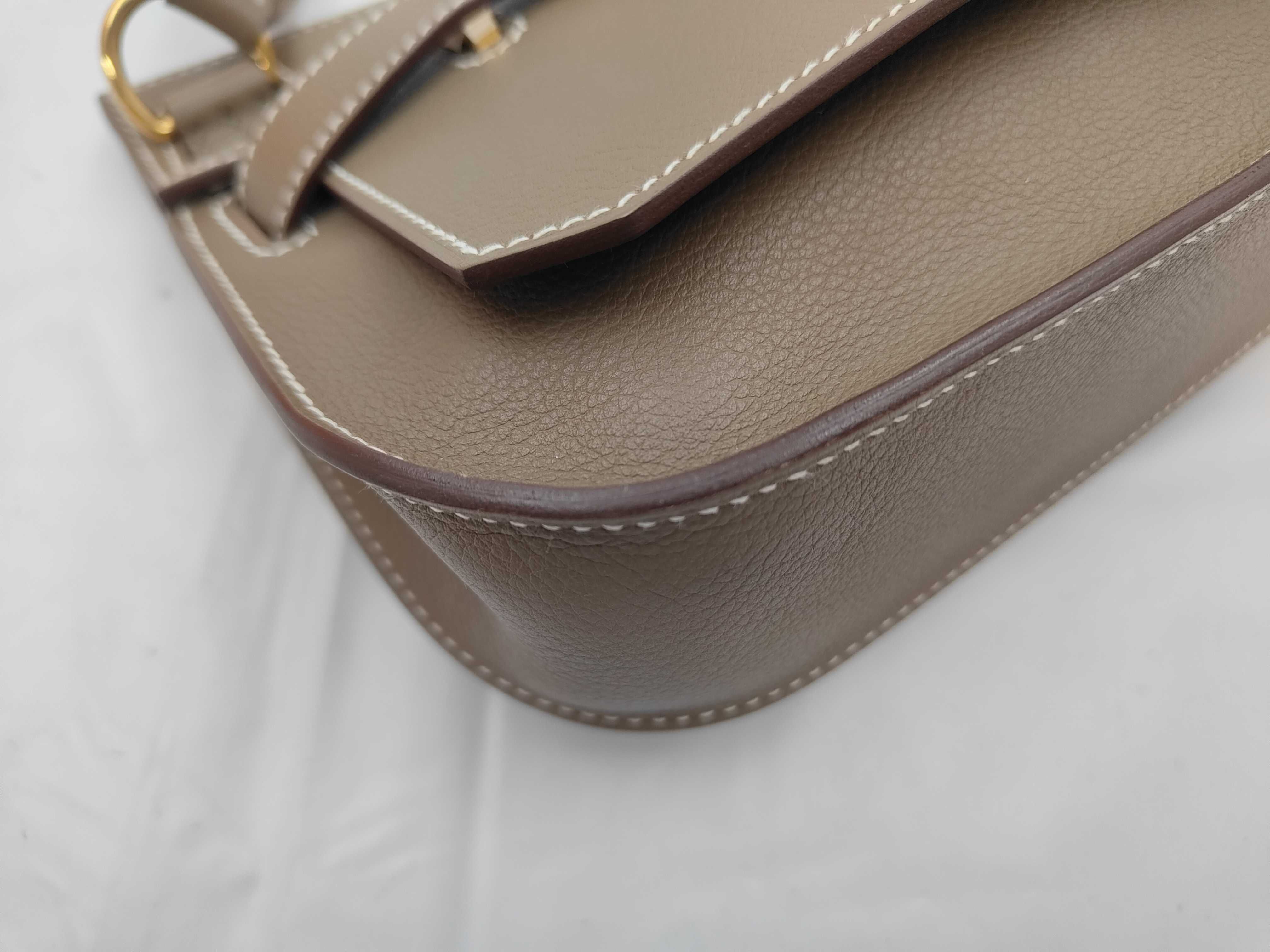 Jypsiere Mini Evercolor Etoupe Gold Hardware W Stamp Shoulder Bag — view 6