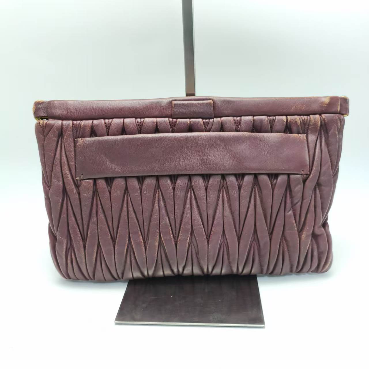【*Shipped from: China*】Miu Miu Lambskin Clutch Bag Second Bag — view 3