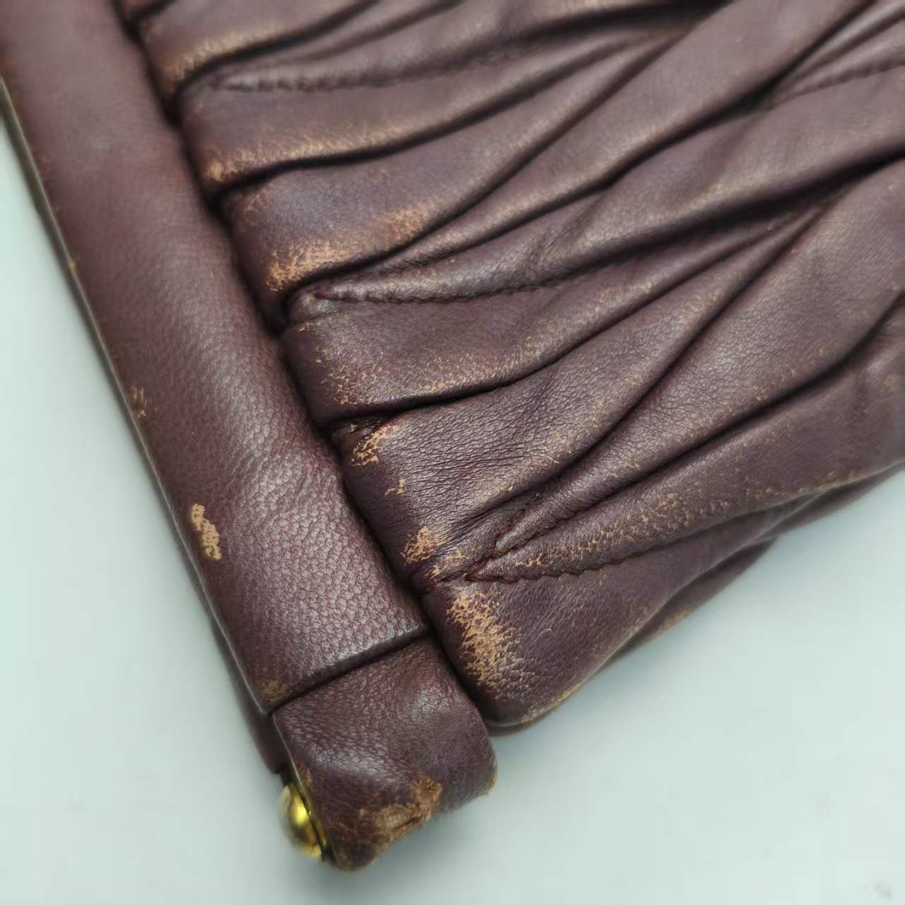 【*Shipped from: China*】Miu Miu Lambskin Clutch Bag Second Bag — view 8