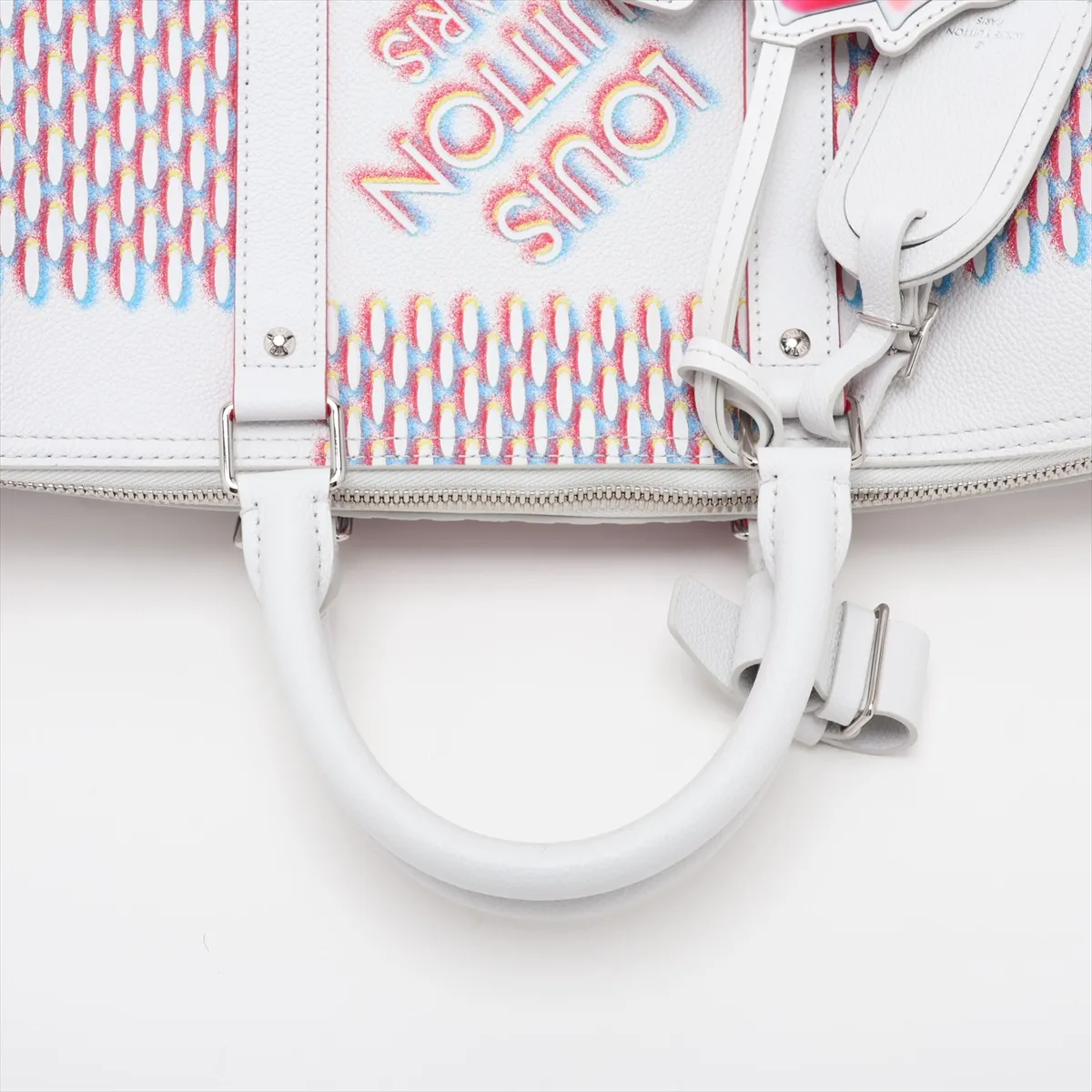 Damier Spray Keepall Bandoulière 50 M20563 White (RFID detected) — view 5
