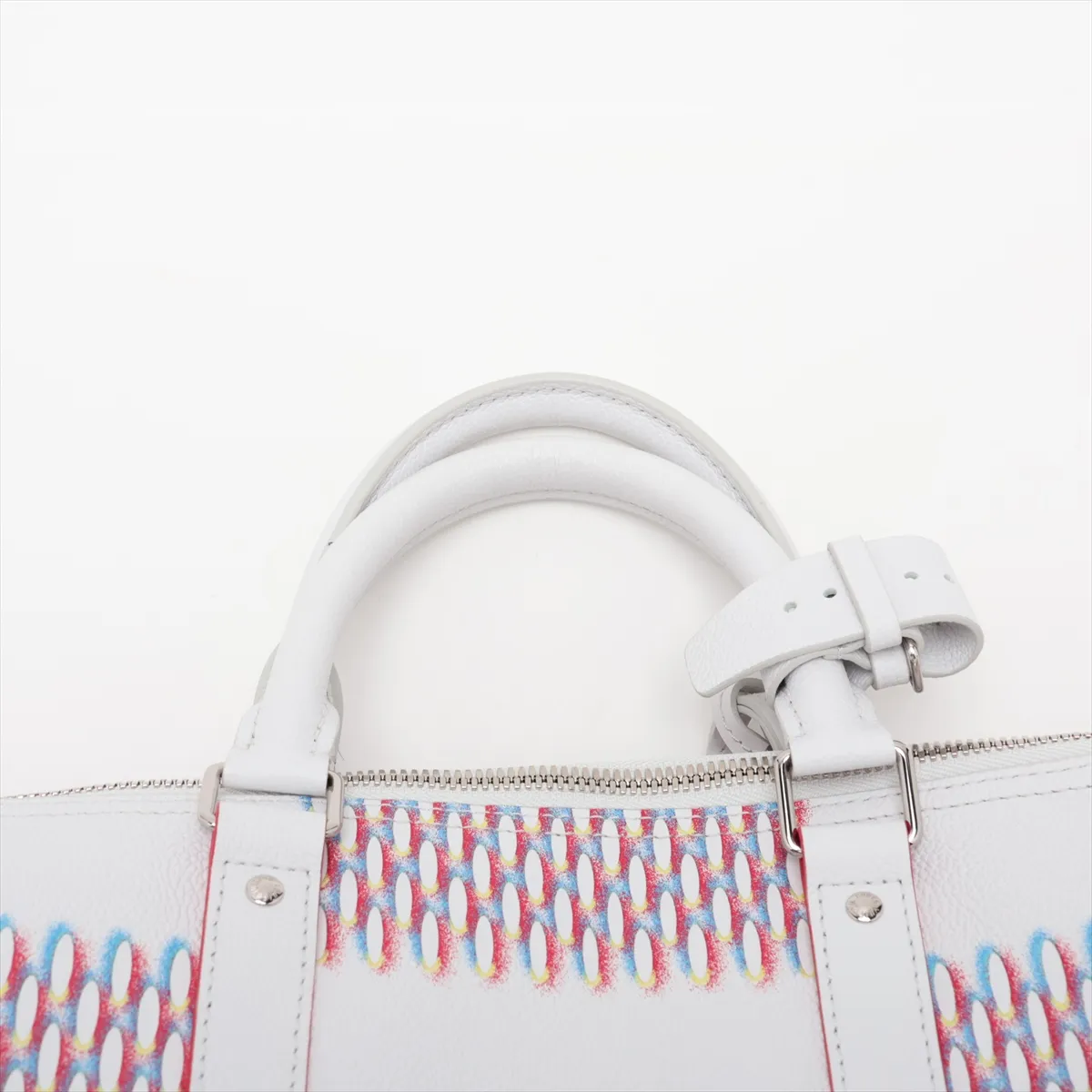 Damier Spray Keepall Bandoulière 50 M20563 White (RFID detected) — view 6