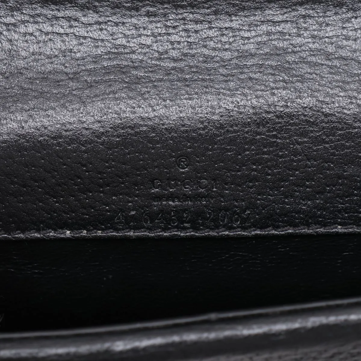 GG Denim Dionysus Denim x Leather Chain Shoulder Bag, Black 476432 — view 7