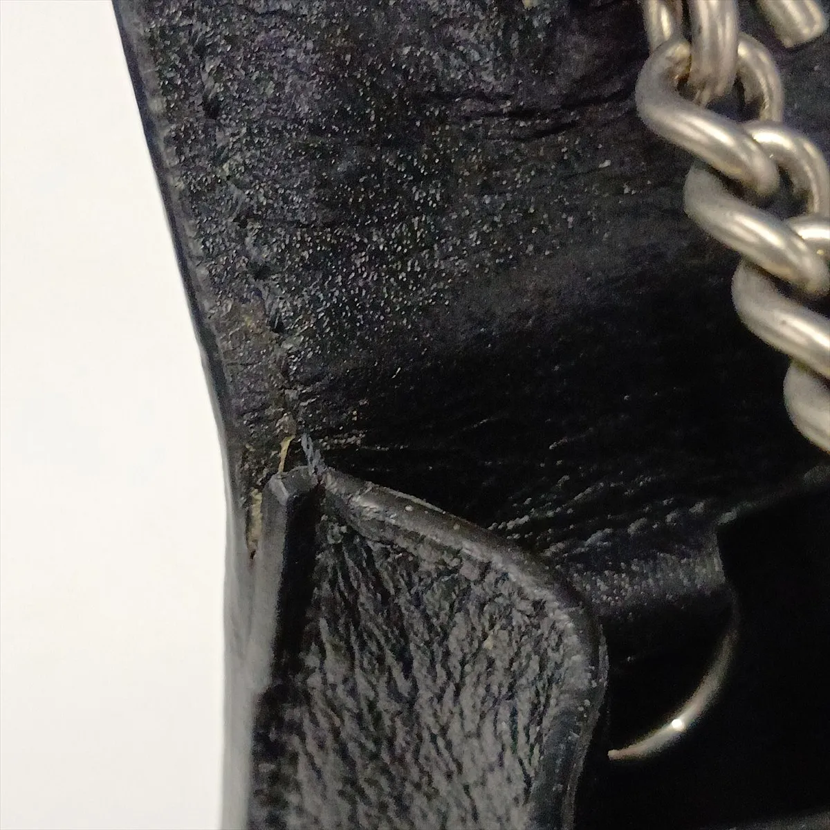 GG Denim Dionysus Denim x Leather Chain Shoulder Bag, Black 476432 — view 8