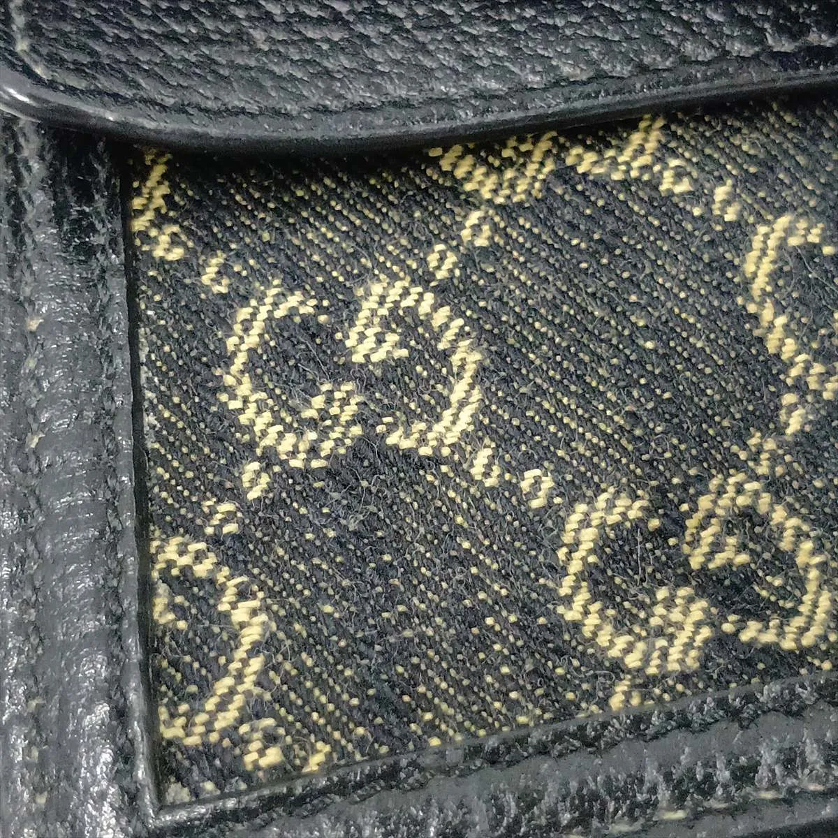 GG Denim Dionysus Denim x Leather Chain Shoulder Bag, Black 476432 — view 9
