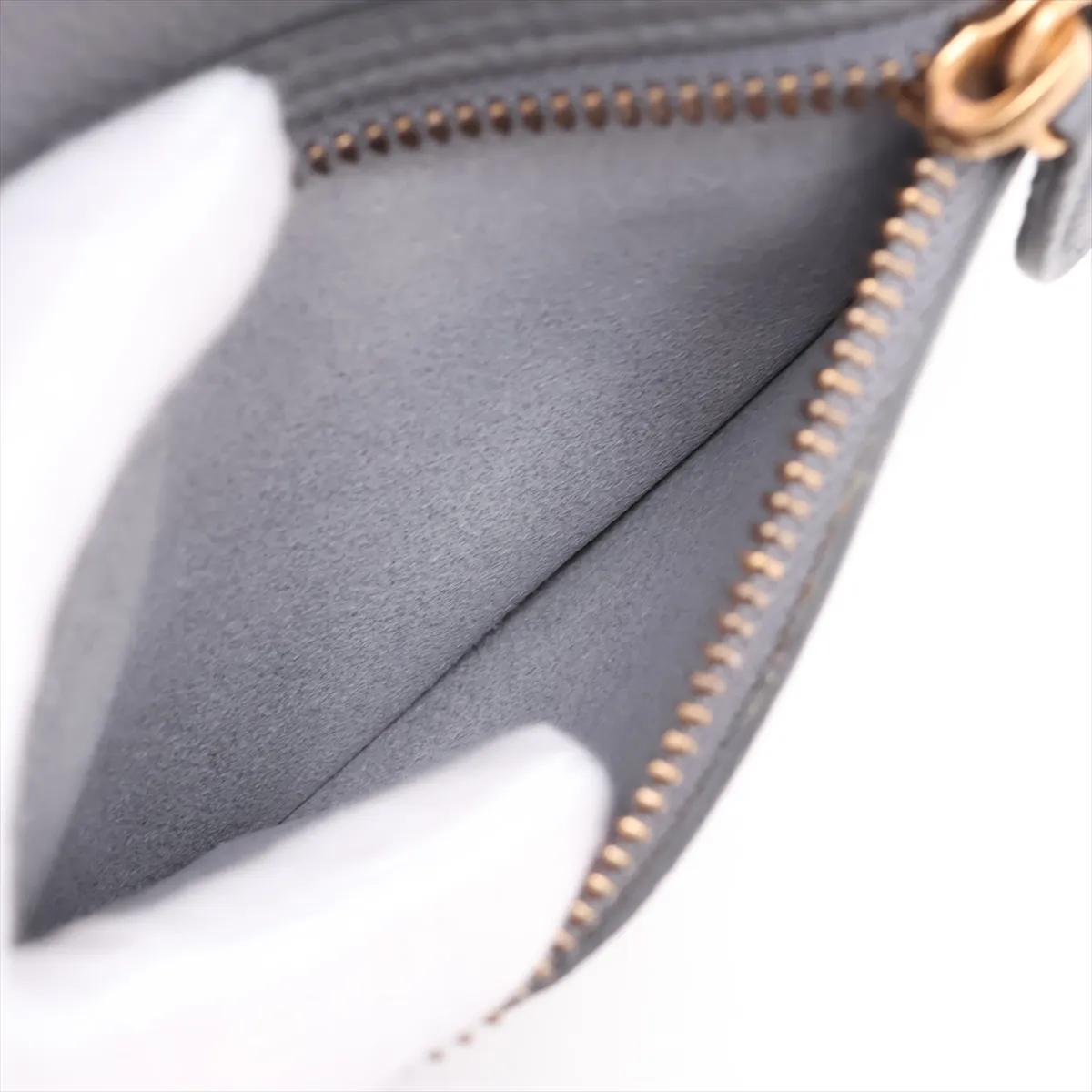 Luggage Micro Shopper Leather Handbag, Gray — view 10
