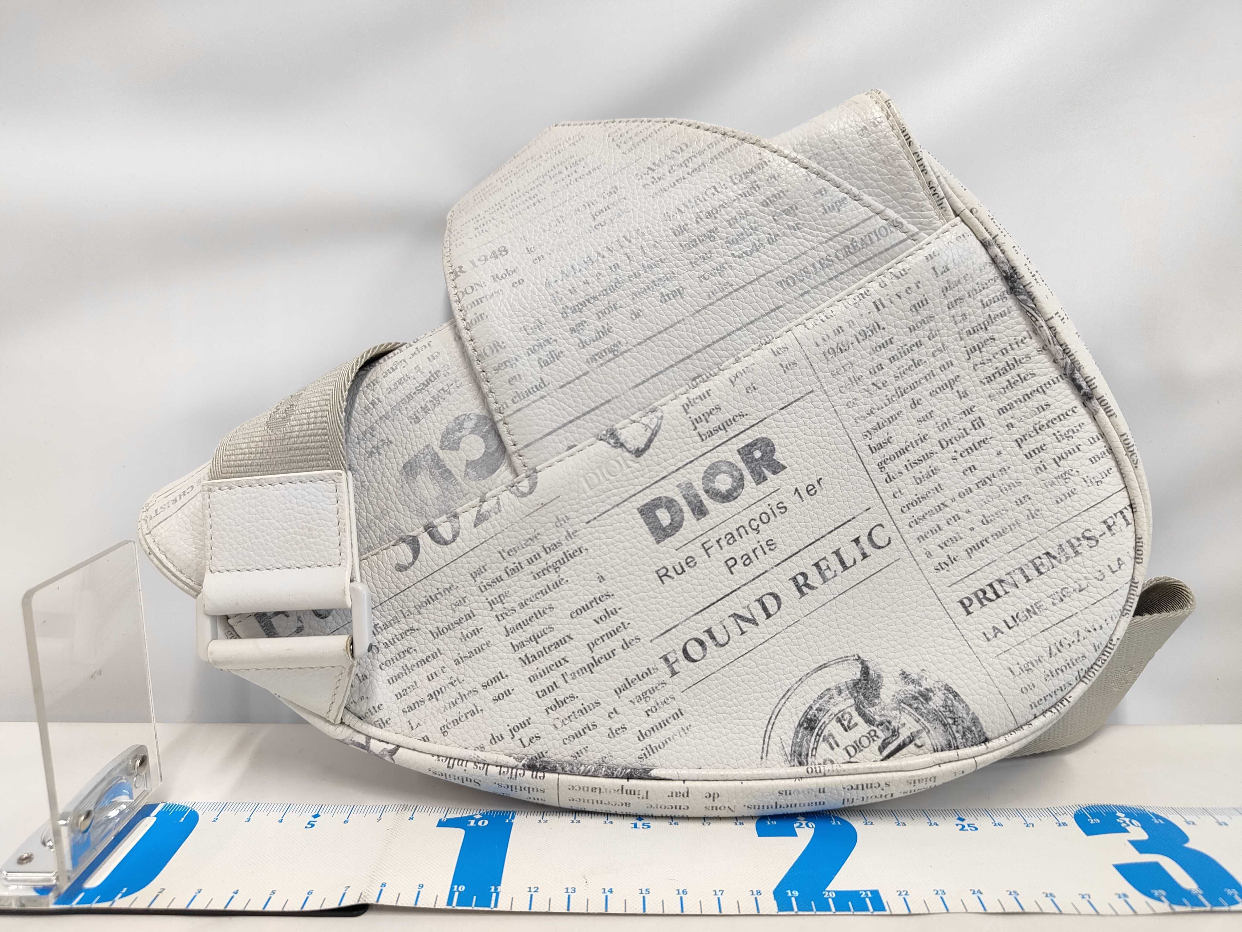 Saddle Bag Newspaper Shoulder Bag Daniel Arsham Collaboration Shoulder Bag — view 2