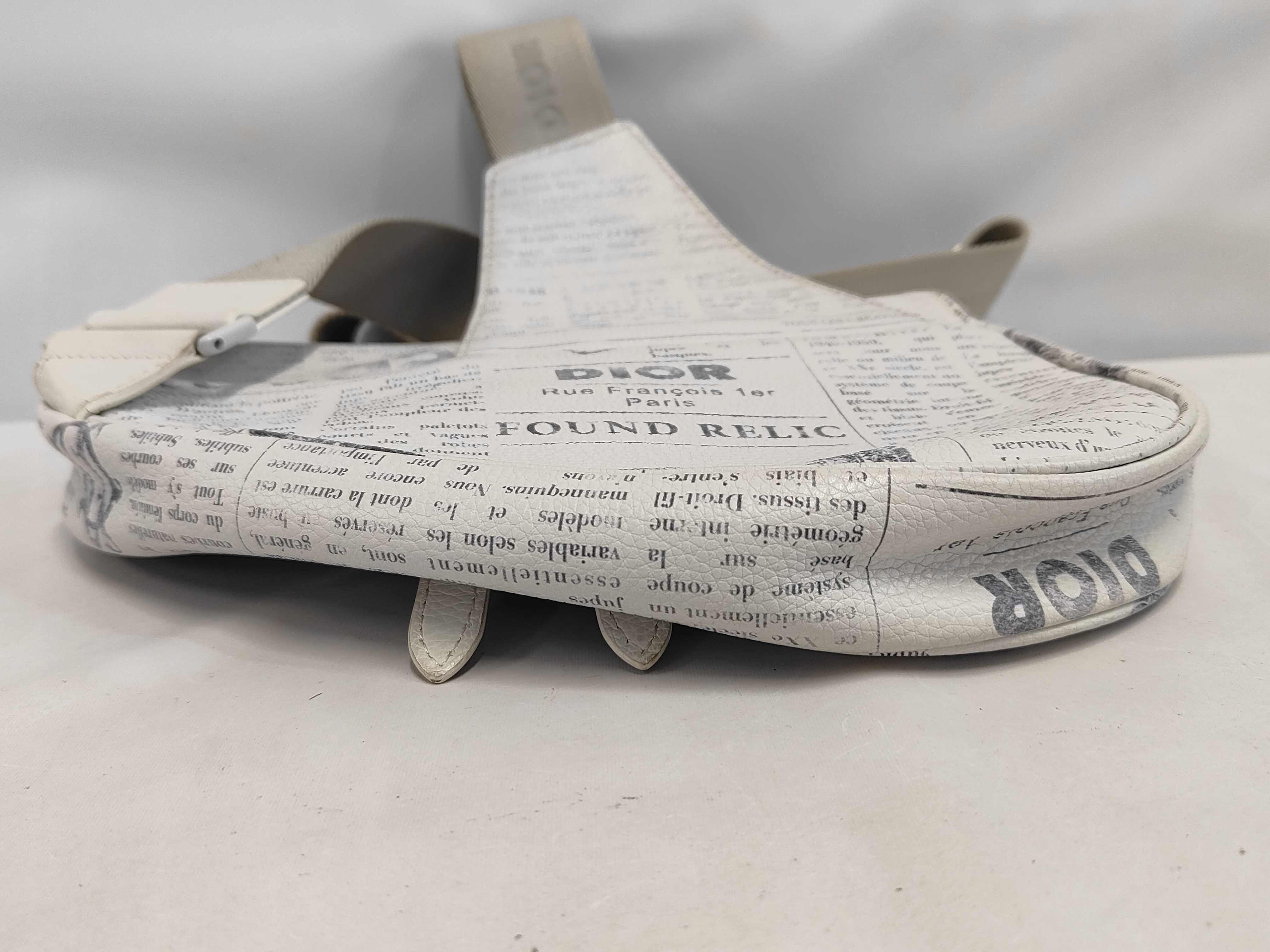Saddle Bag Newspaper Shoulder Bag Daniel Arsham Collaboration Shoulder Bag — view 3