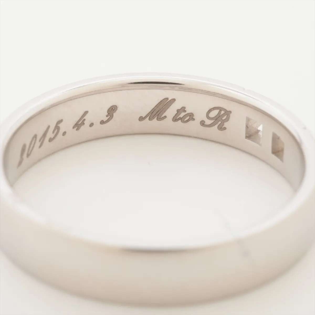 Hercules Diamond Ring 750(WG) 3.3g 48 Initial 20V043901 — view 4