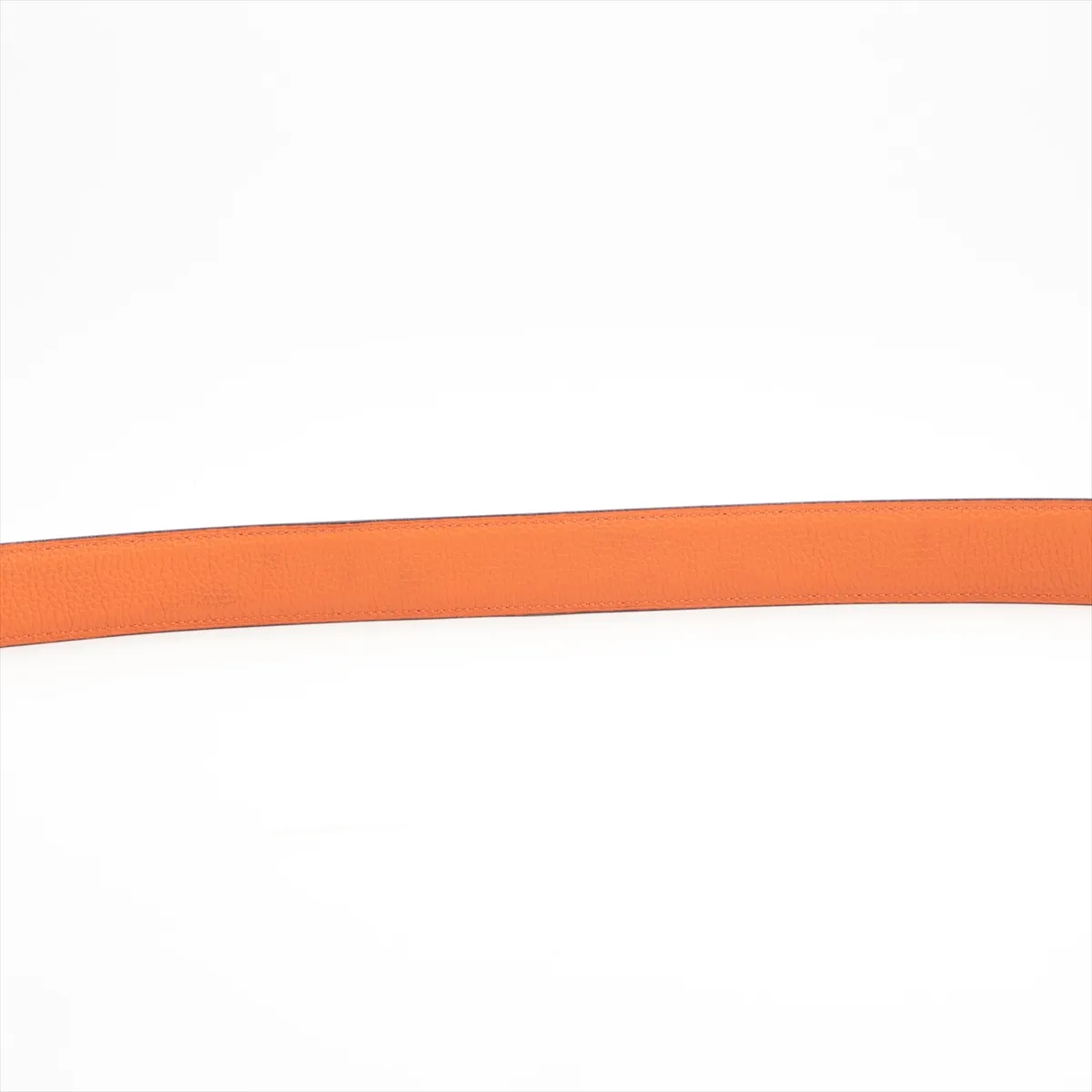 Medor Coriedossian Engraving is unclear Belt 90 Leather Black x Orange — view 4