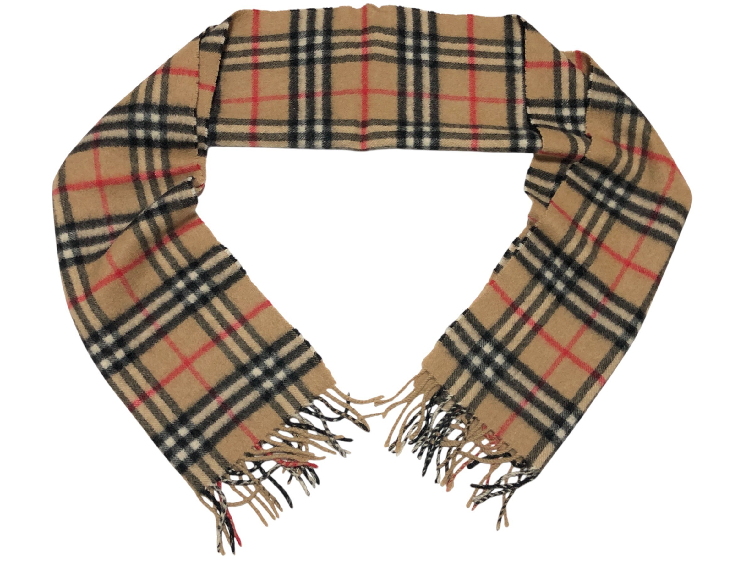 scarf, Nova check pattern, 100% cashmere. — view 2