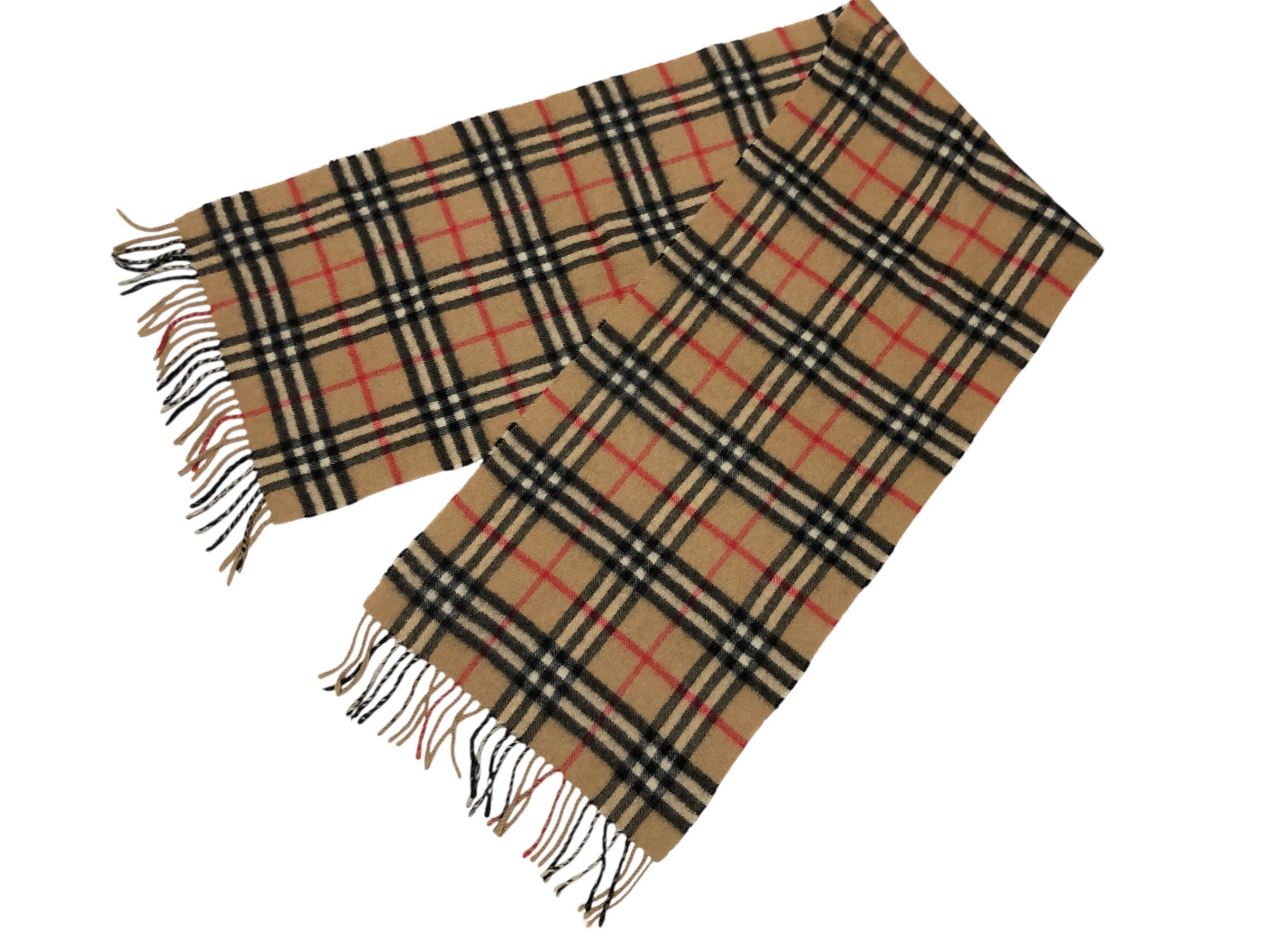 scarf, Nova check pattern, 100% cashmere. — view 5