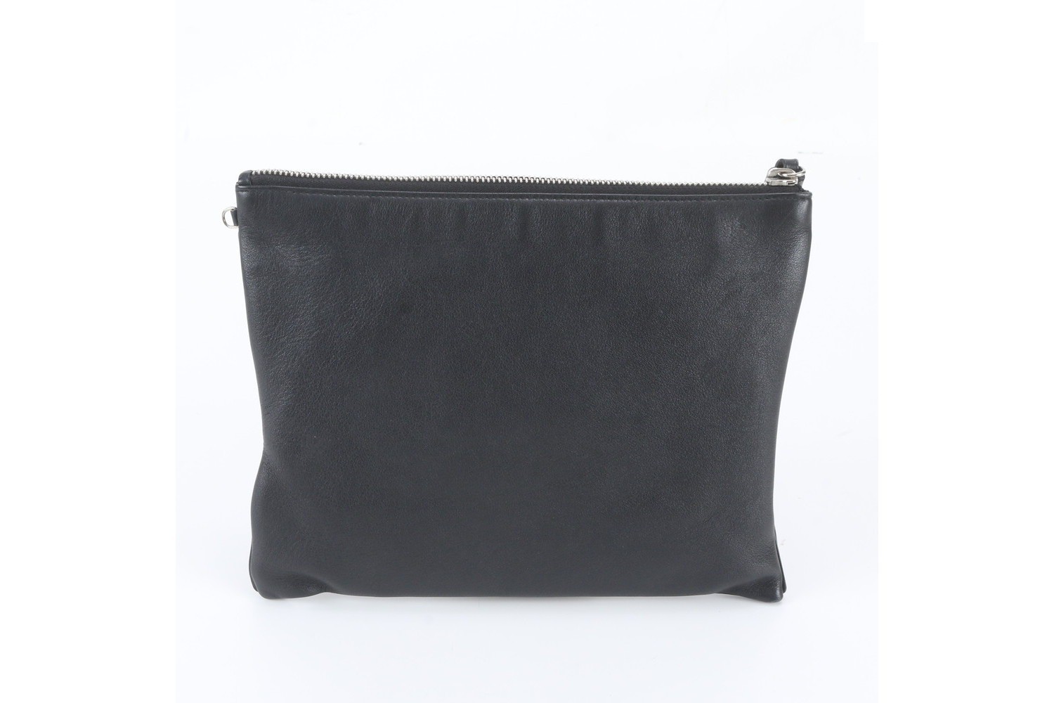 Leather clutch bag, handbag, second pouch — view 2
