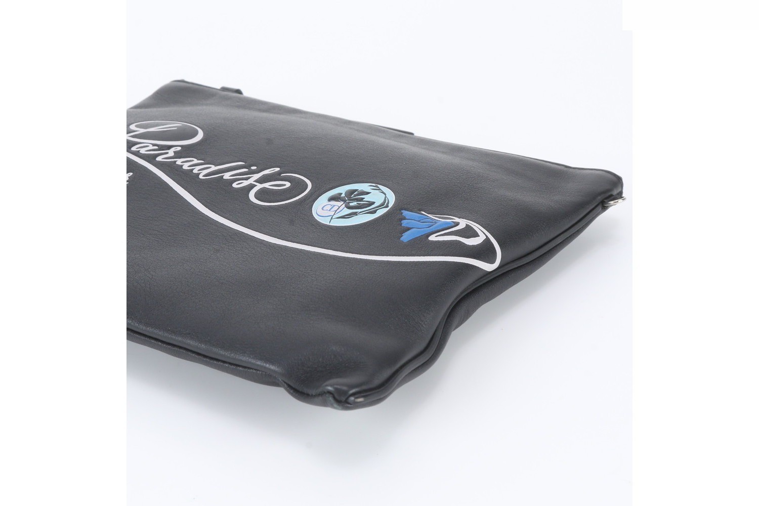 Leather clutch bag, handbag, second pouch — view 3
