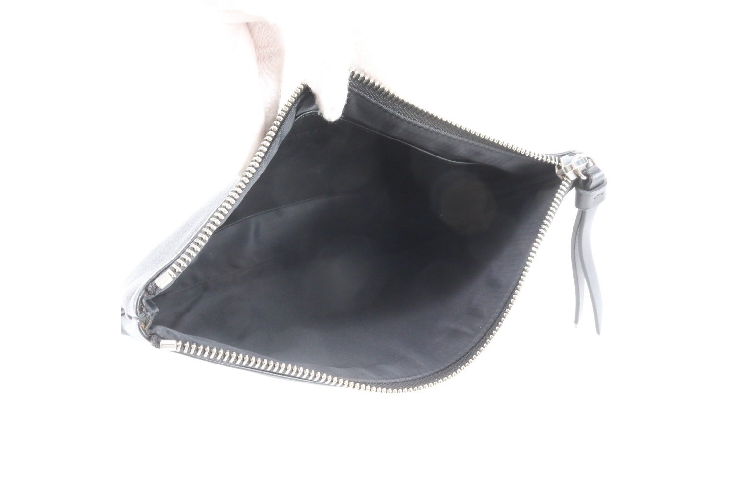 Leather clutch bag, handbag, second pouch — view 6