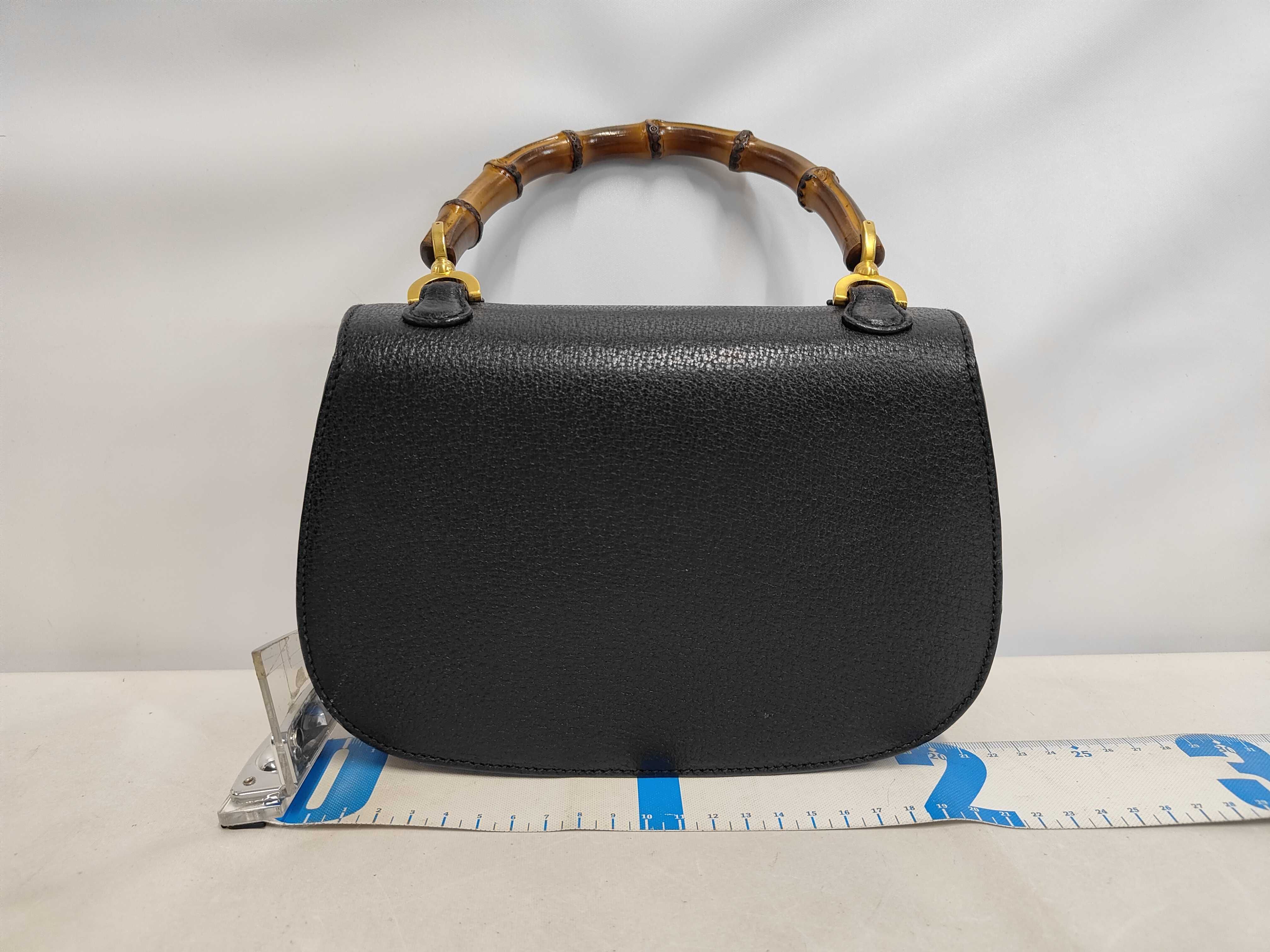 Bamboo Leather 2-Way Handbag with Shoulder Strap 000 46 0188 Handbag — view 2