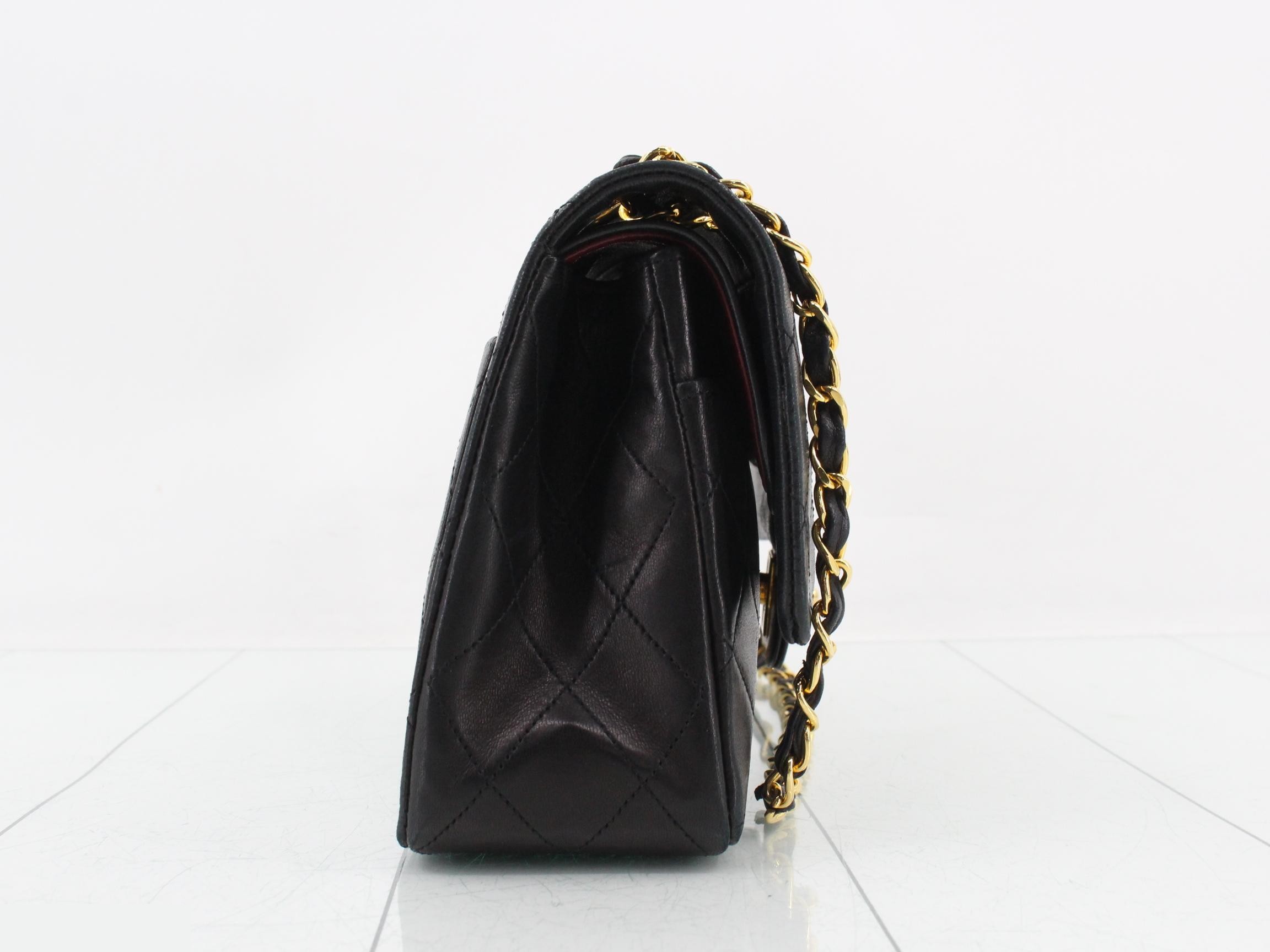 Matelassé Lambskin Double Flap Shoulder Bag — view 4