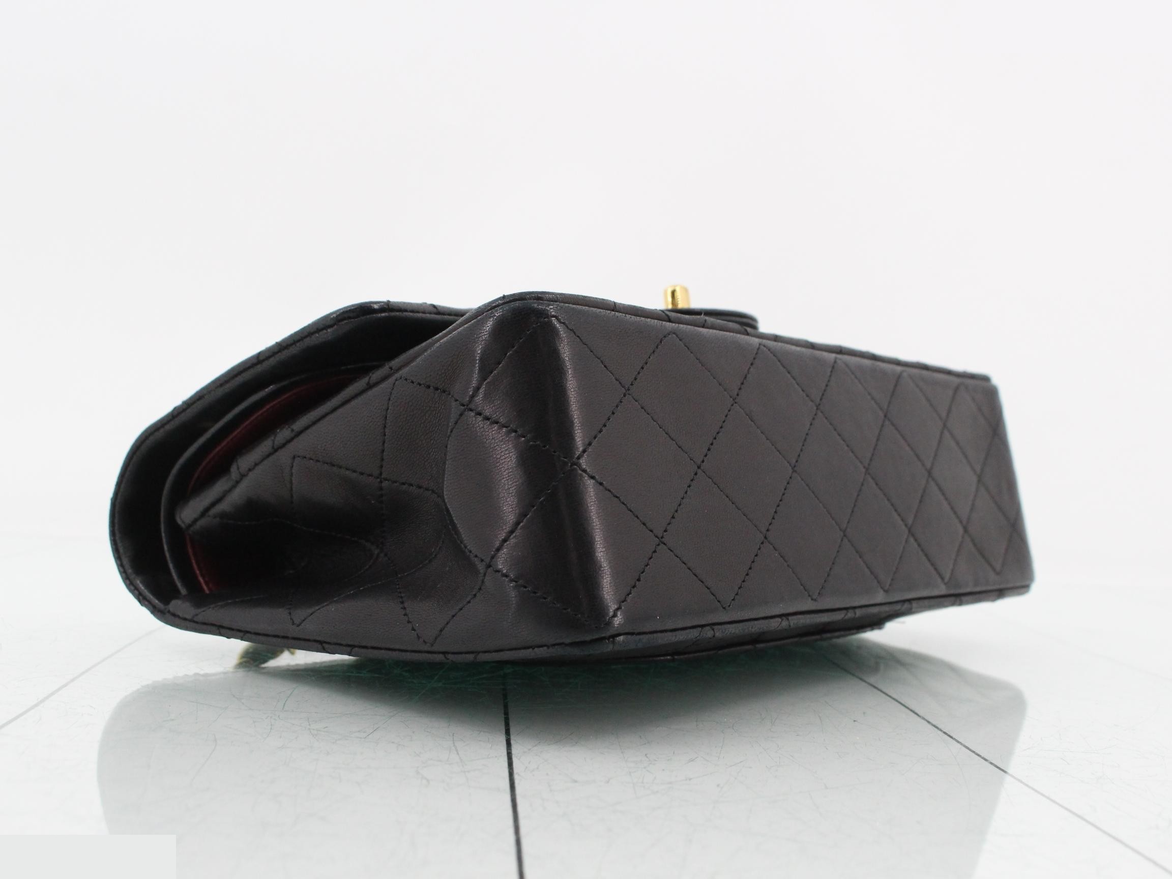 Matelassé Lambskin Double Flap Shoulder Bag — view 5