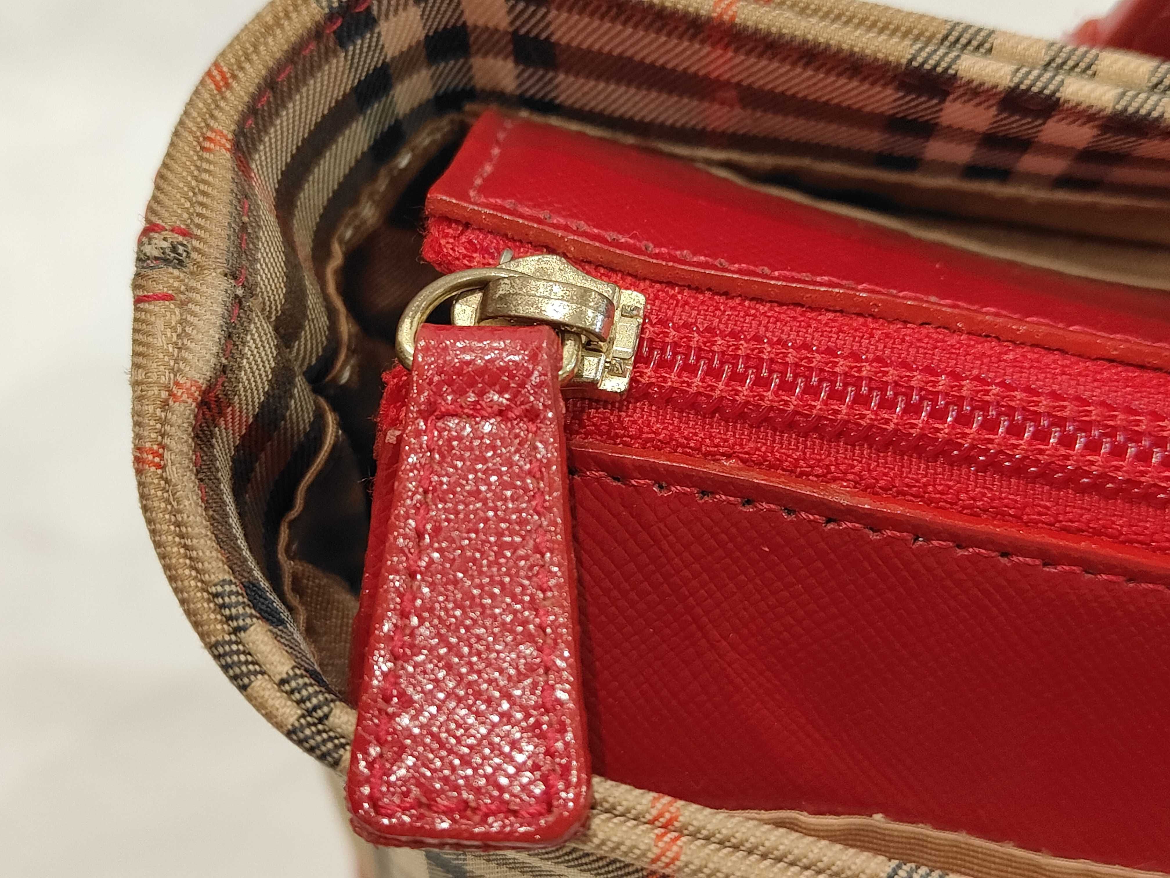 Nova Check Leather Hand Tote Bag — view 9