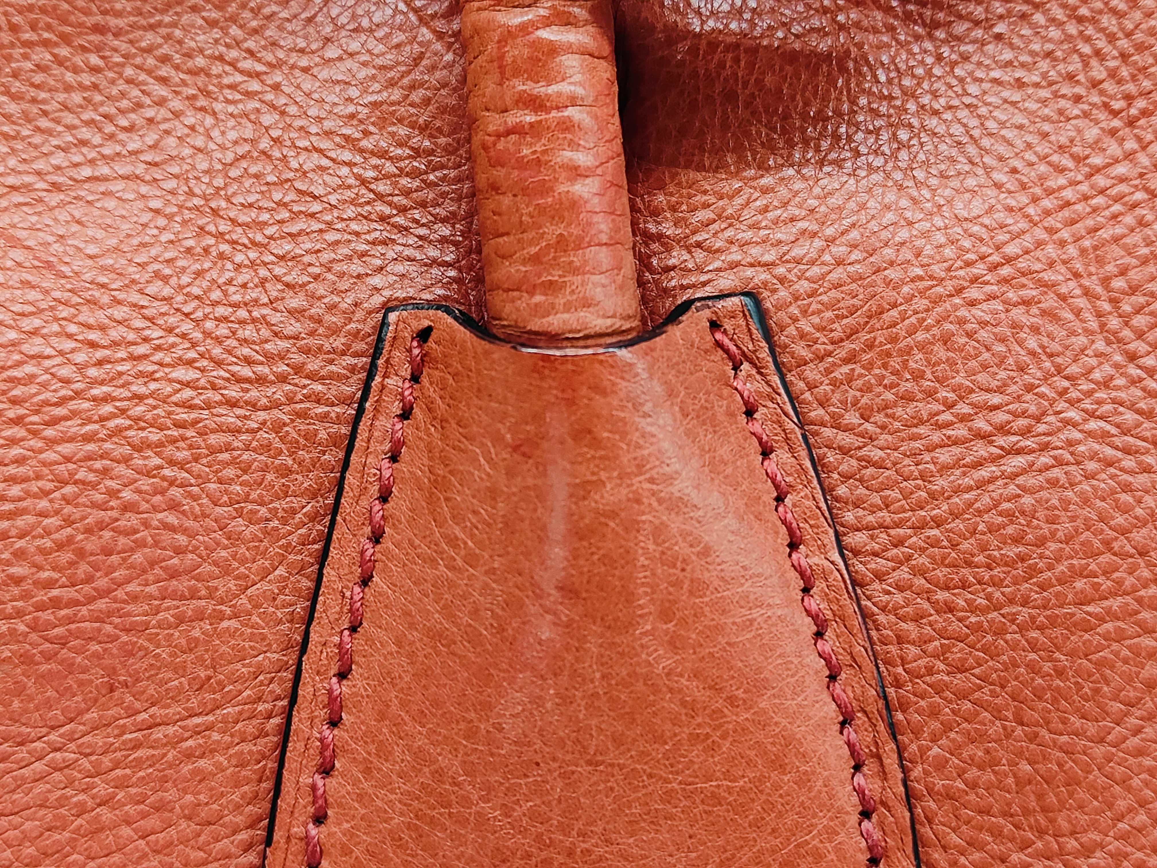 Grace Calf Leather Brown Tote Bag (Handbag) — view 4