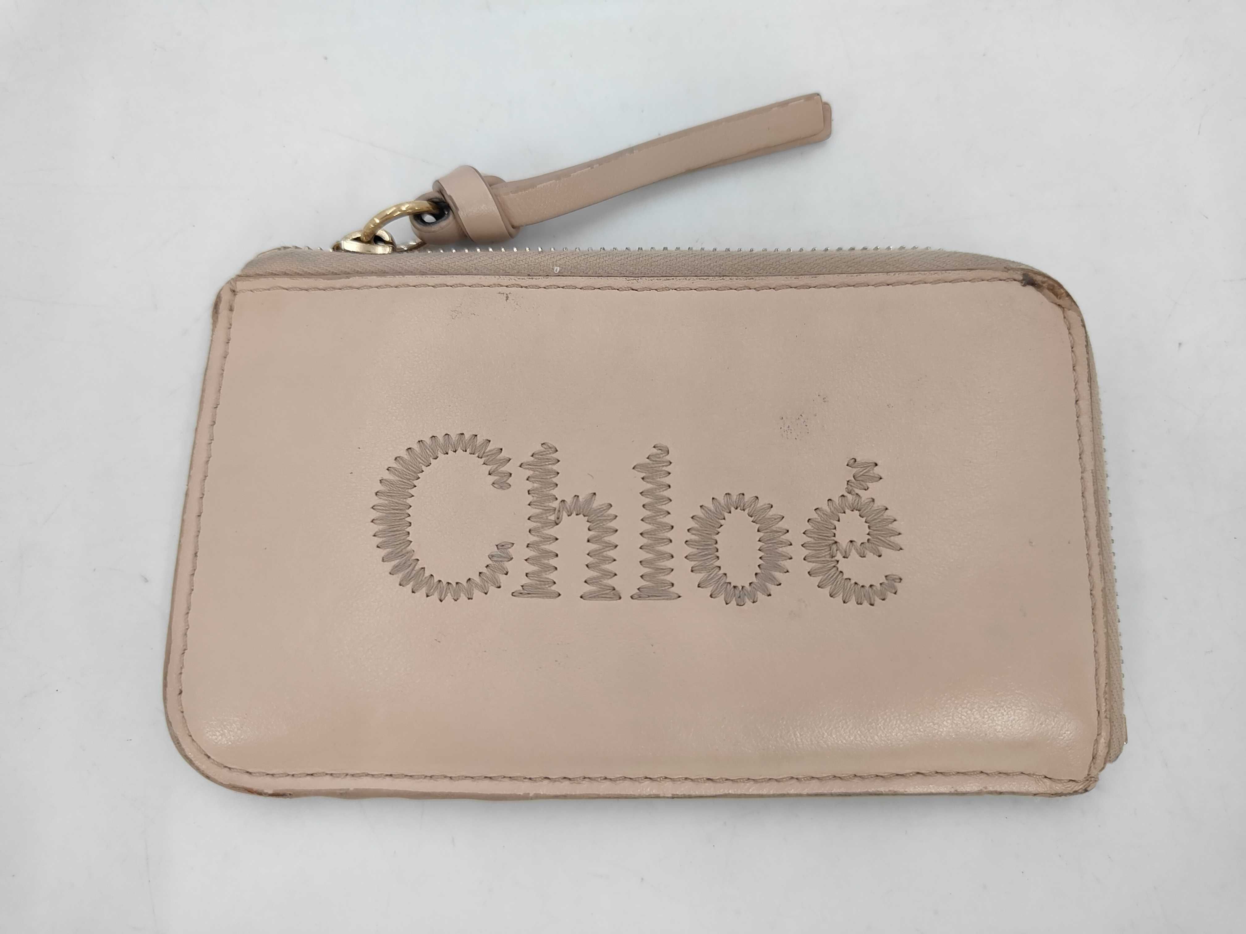 Fragment Case, Coin Purse, Leather, Logo, Pink, Card Case, Coin Purse