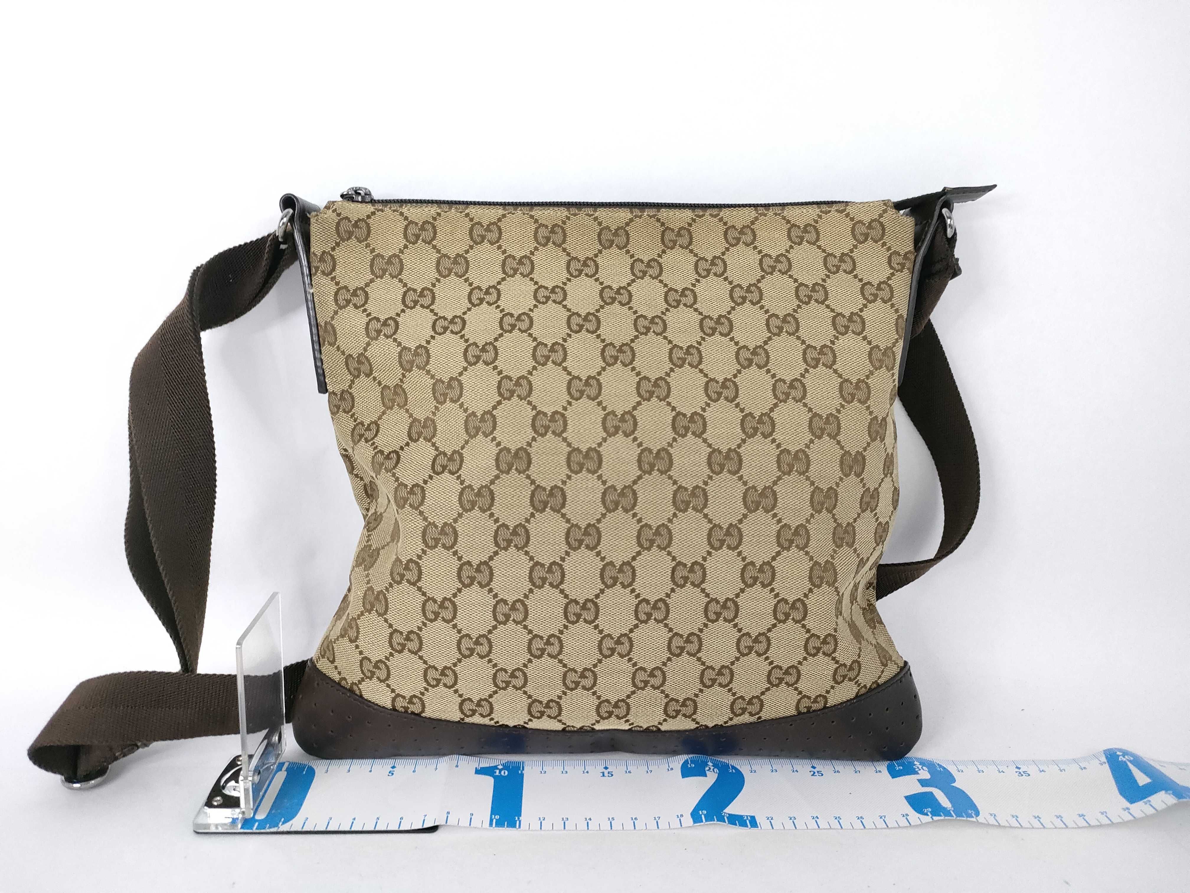 GG Canvas Shoulder Bag, Brown GG Canvas Shoulder Bag — view 2