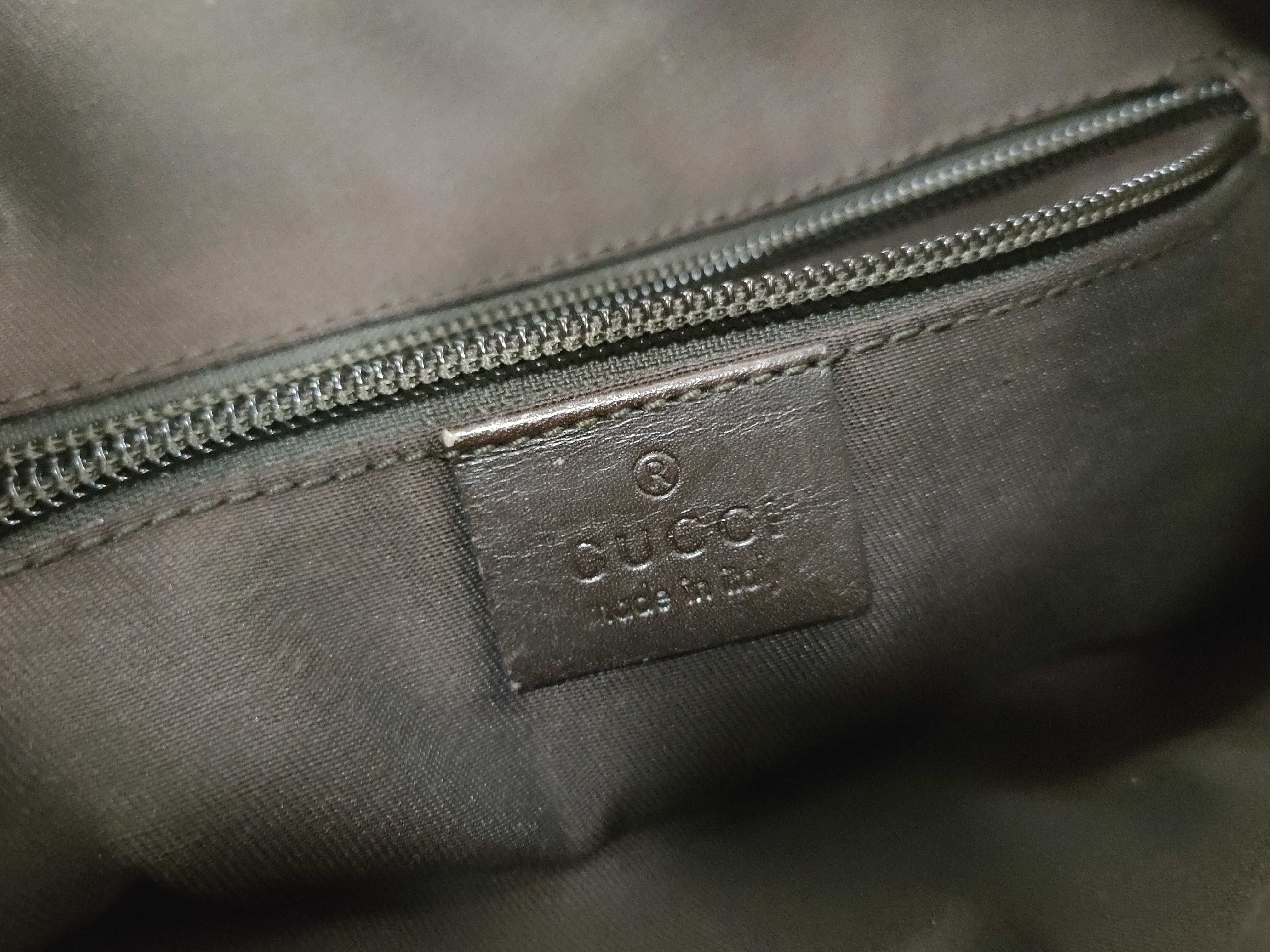GG Canvas Shoulder Bag, Brown GG Canvas Shoulder Bag — view 12