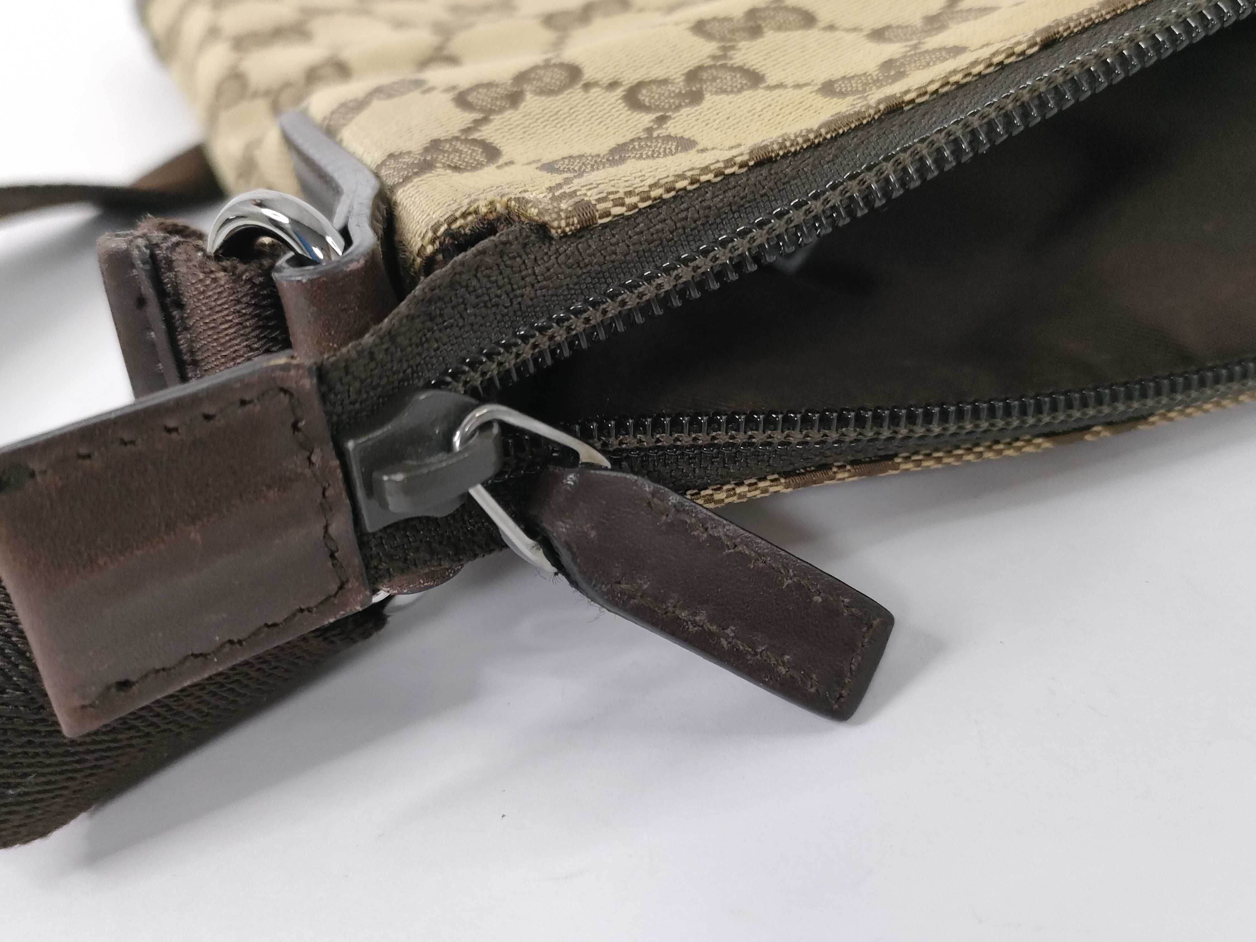 GG Canvas Shoulder Bag, Brown GG Canvas Shoulder Bag — view 13