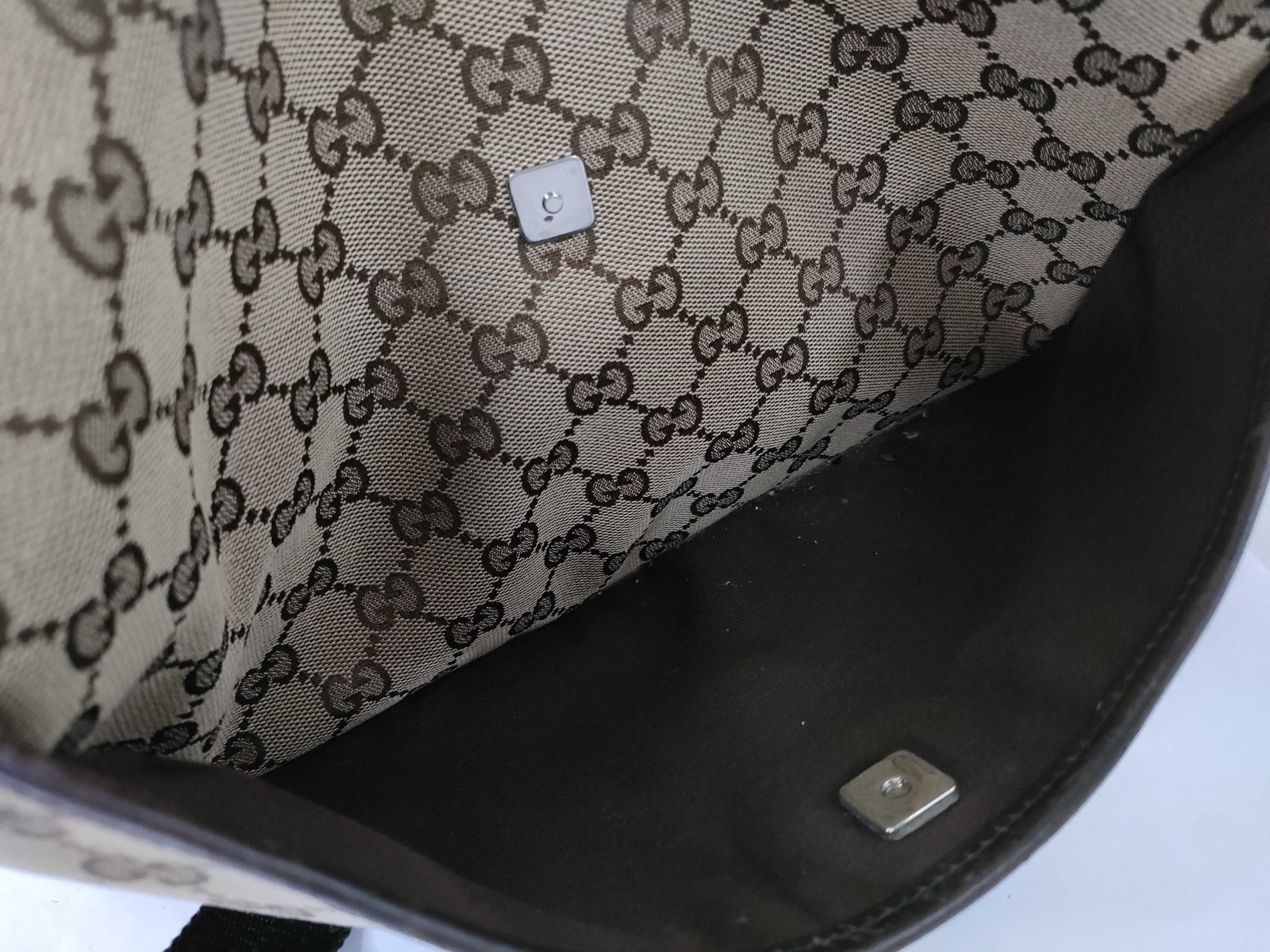 GG Canvas Shoulder Bag, Brown GG Canvas Shoulder Bag — view 14