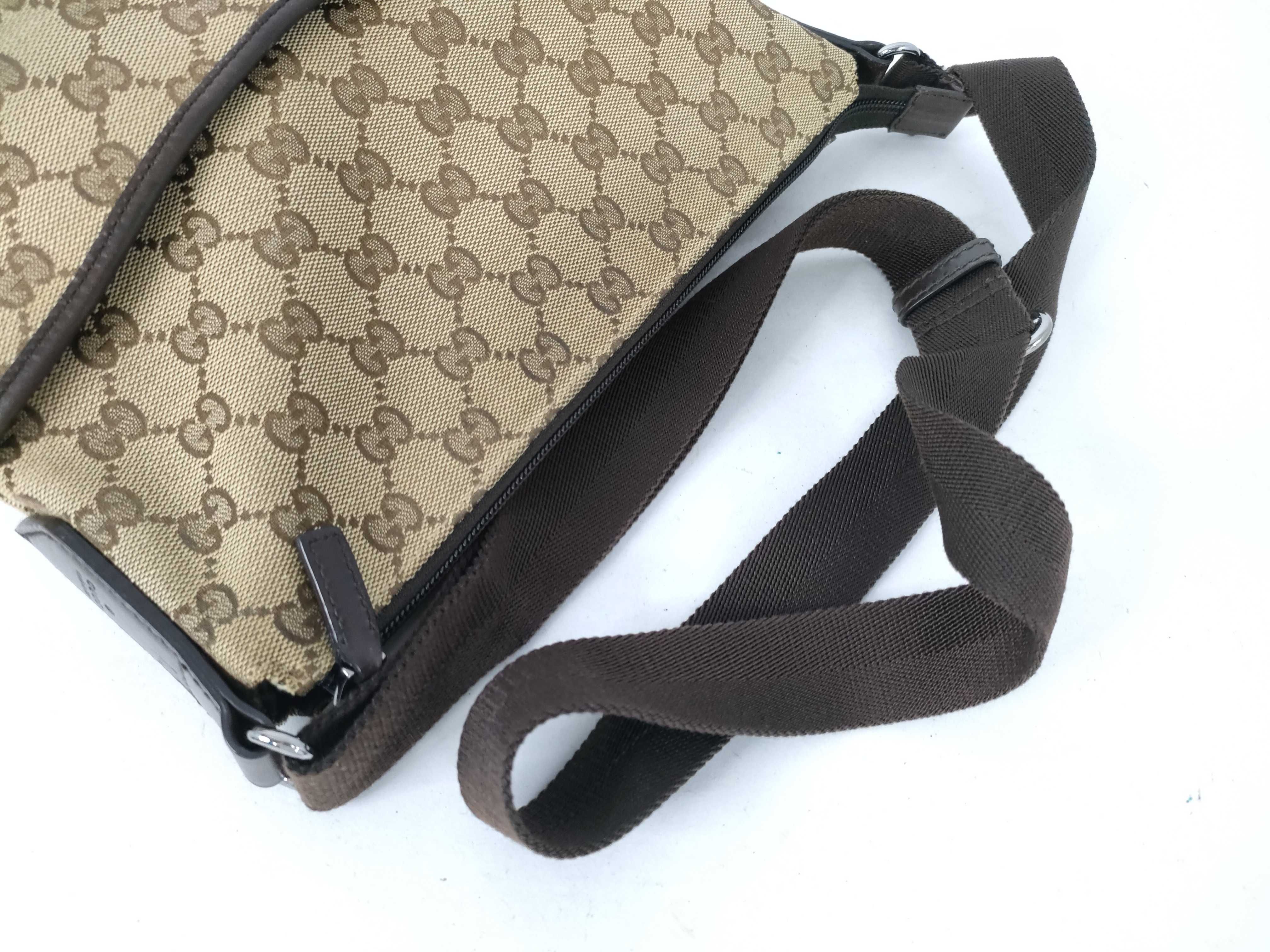 GG Canvas Shoulder Bag, Brown GG Canvas Shoulder Bag — view 3