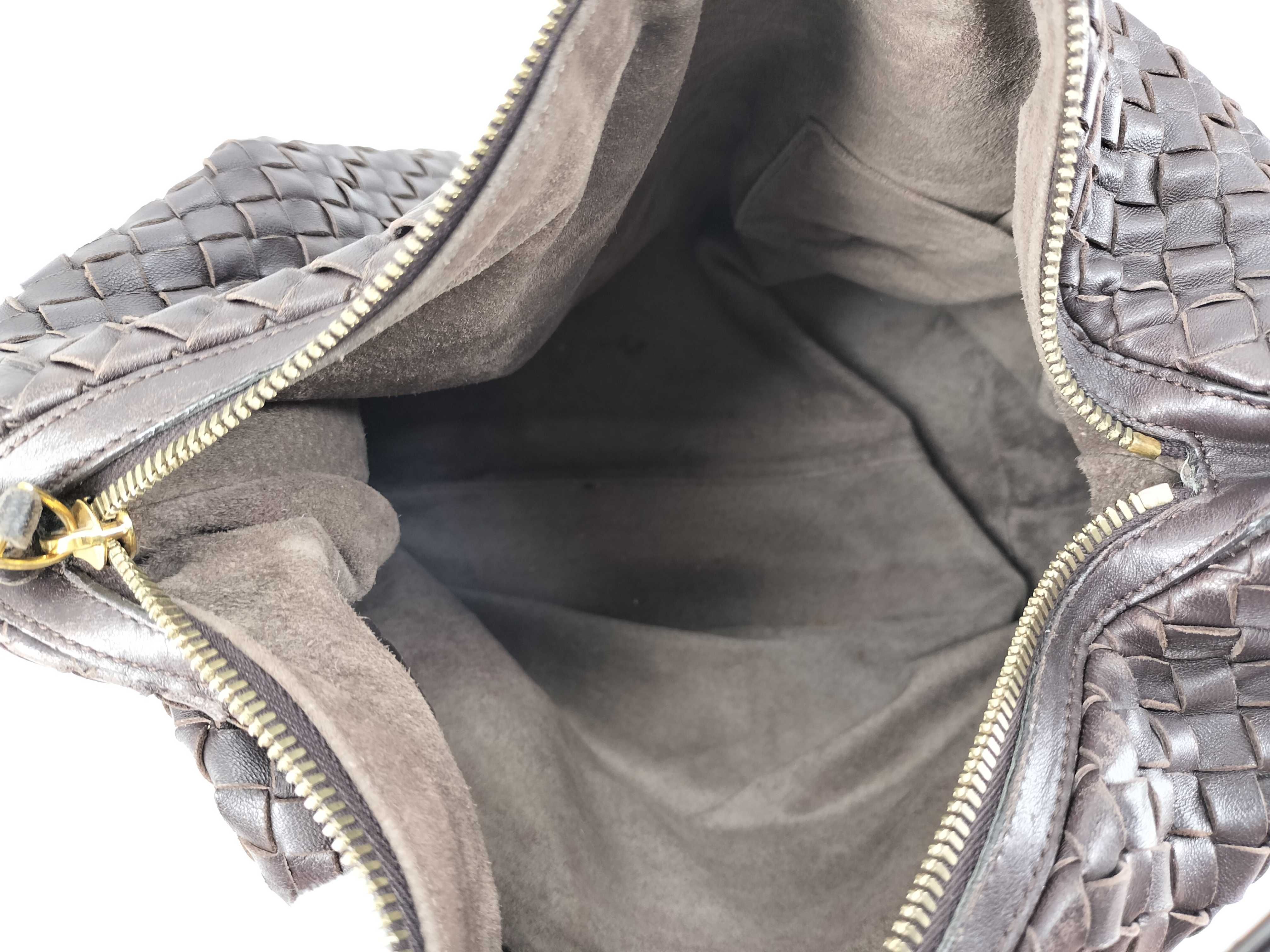 Intrecciato Hobo/One Shoulder/Brown/Cadosure etc. Shoulder Bag — view 12