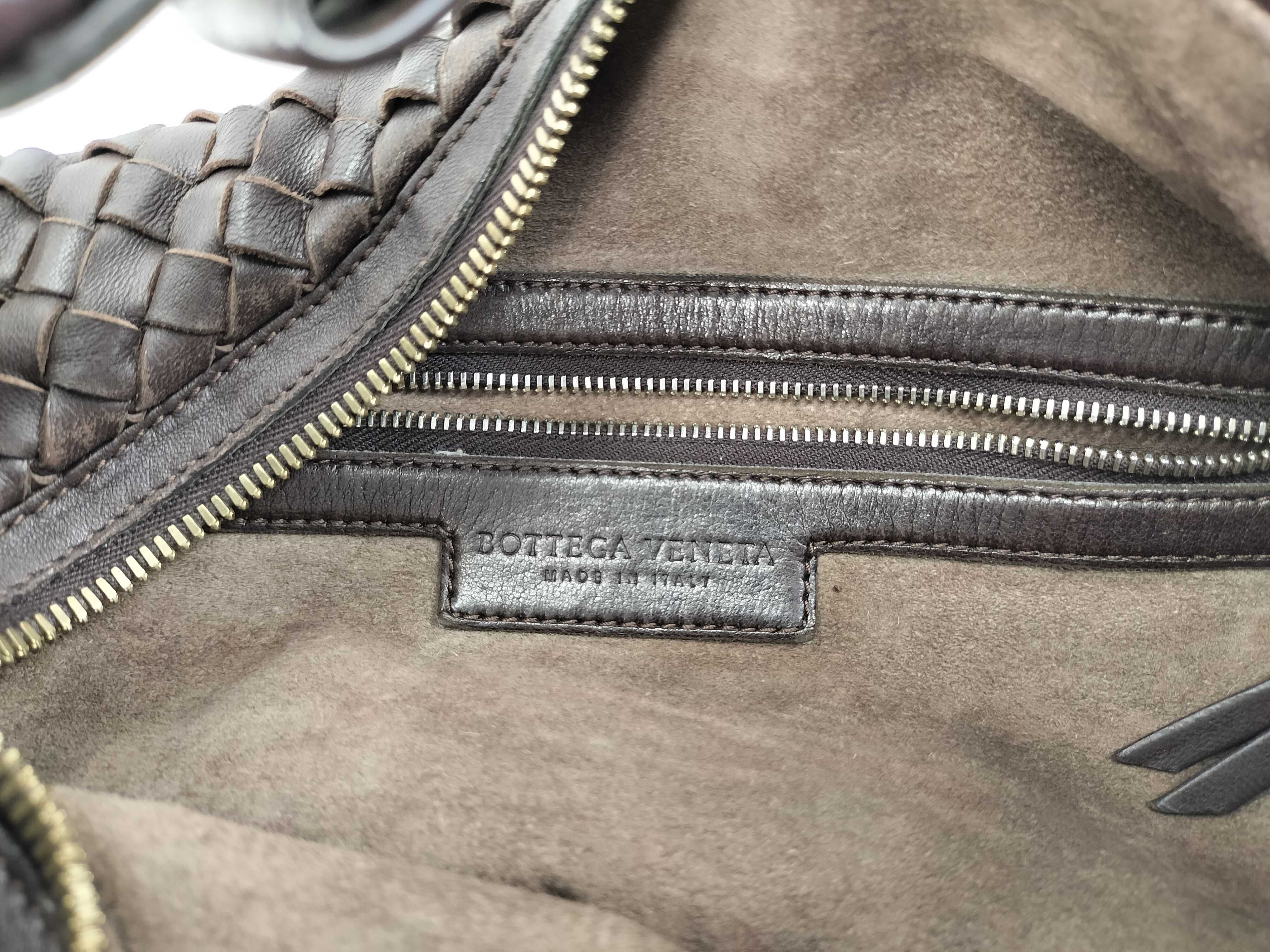 Intrecciato Hobo/One Shoulder/Brown/Cadosure etc. Shoulder Bag — view 13