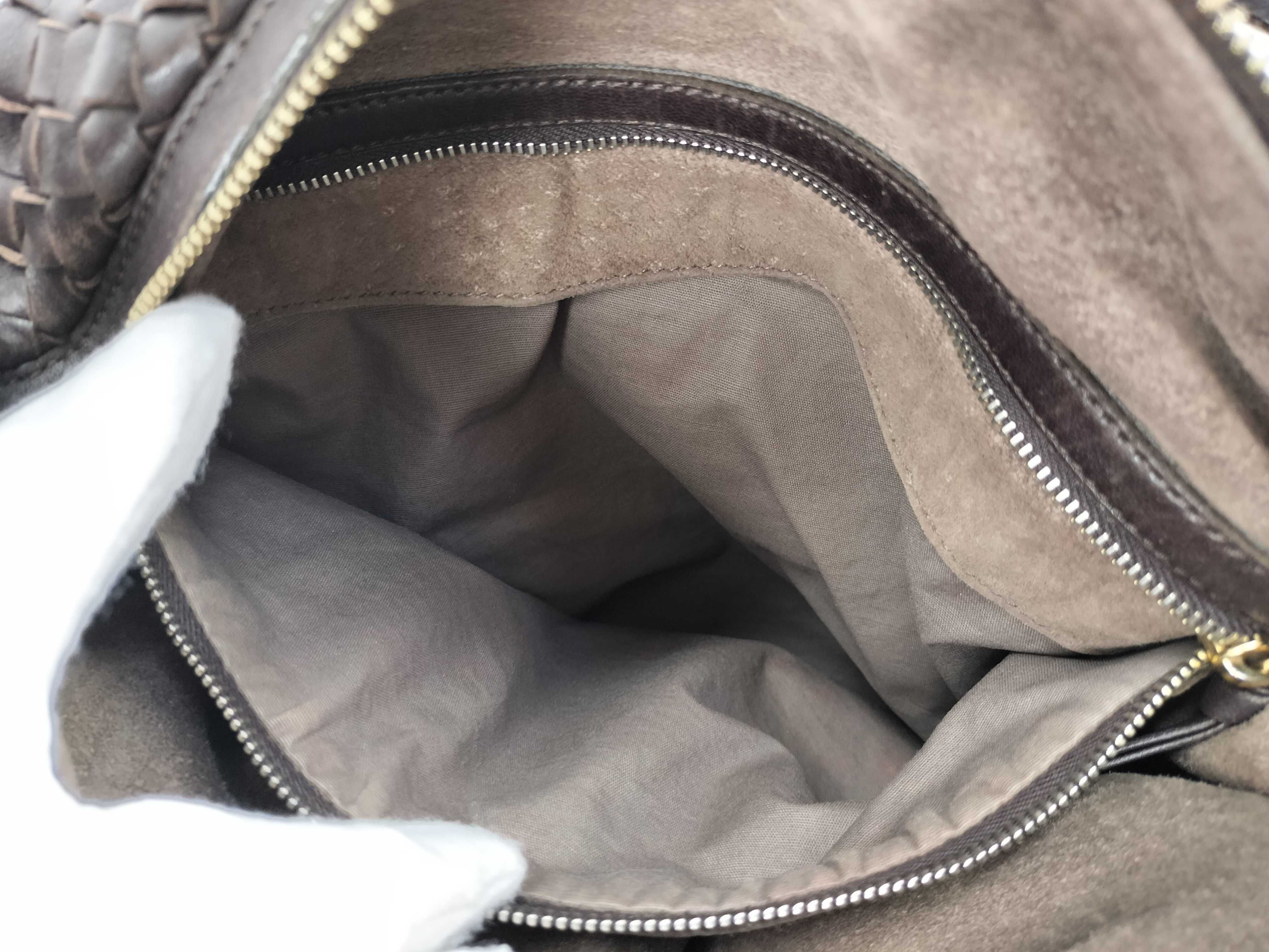 Intrecciato Hobo/One Shoulder/Brown/Cadosure etc. Shoulder Bag — view 14