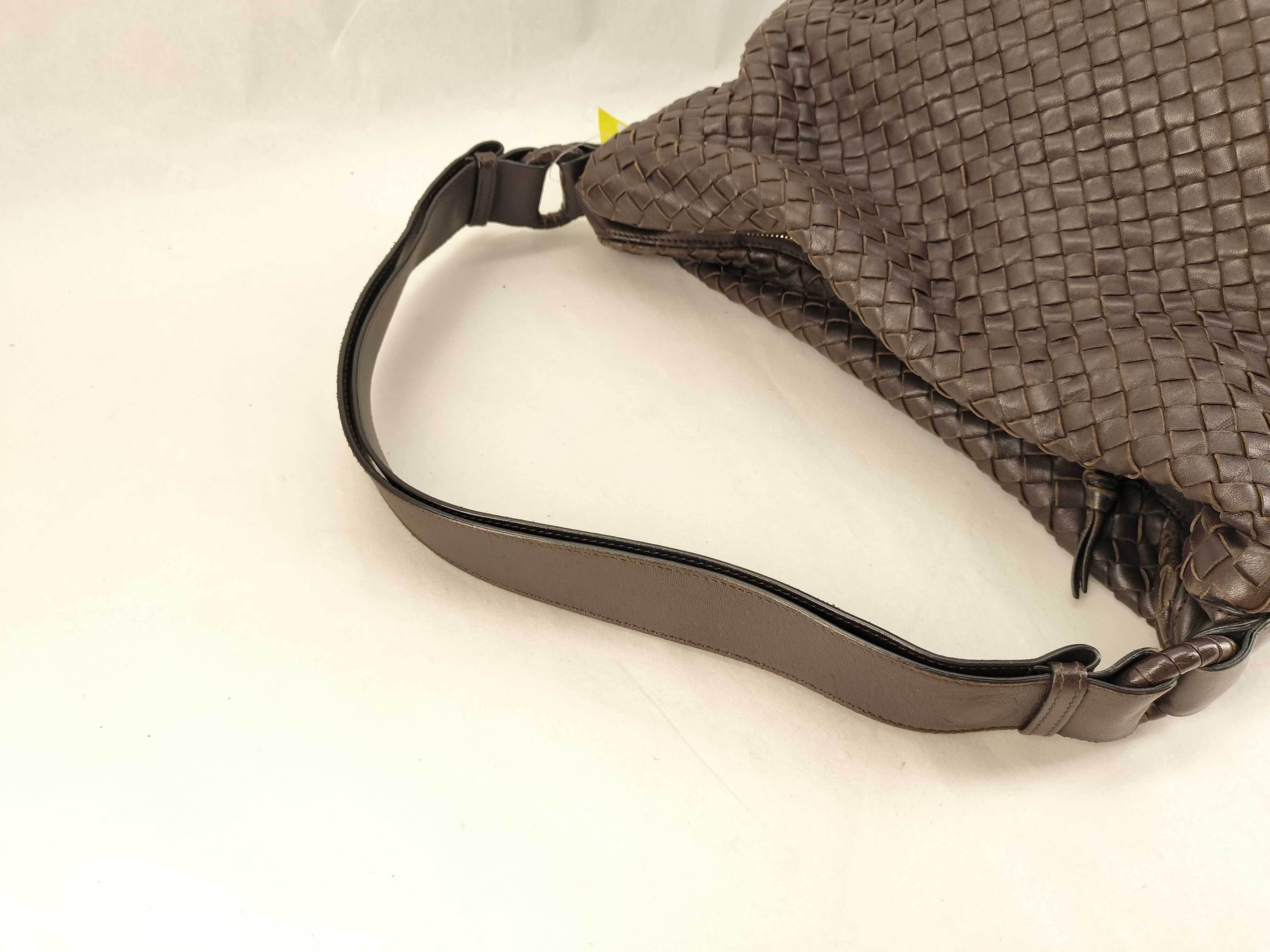 Intrecciato Hobo/One Shoulder/Brown/Cadosure etc. Shoulder Bag — view 3