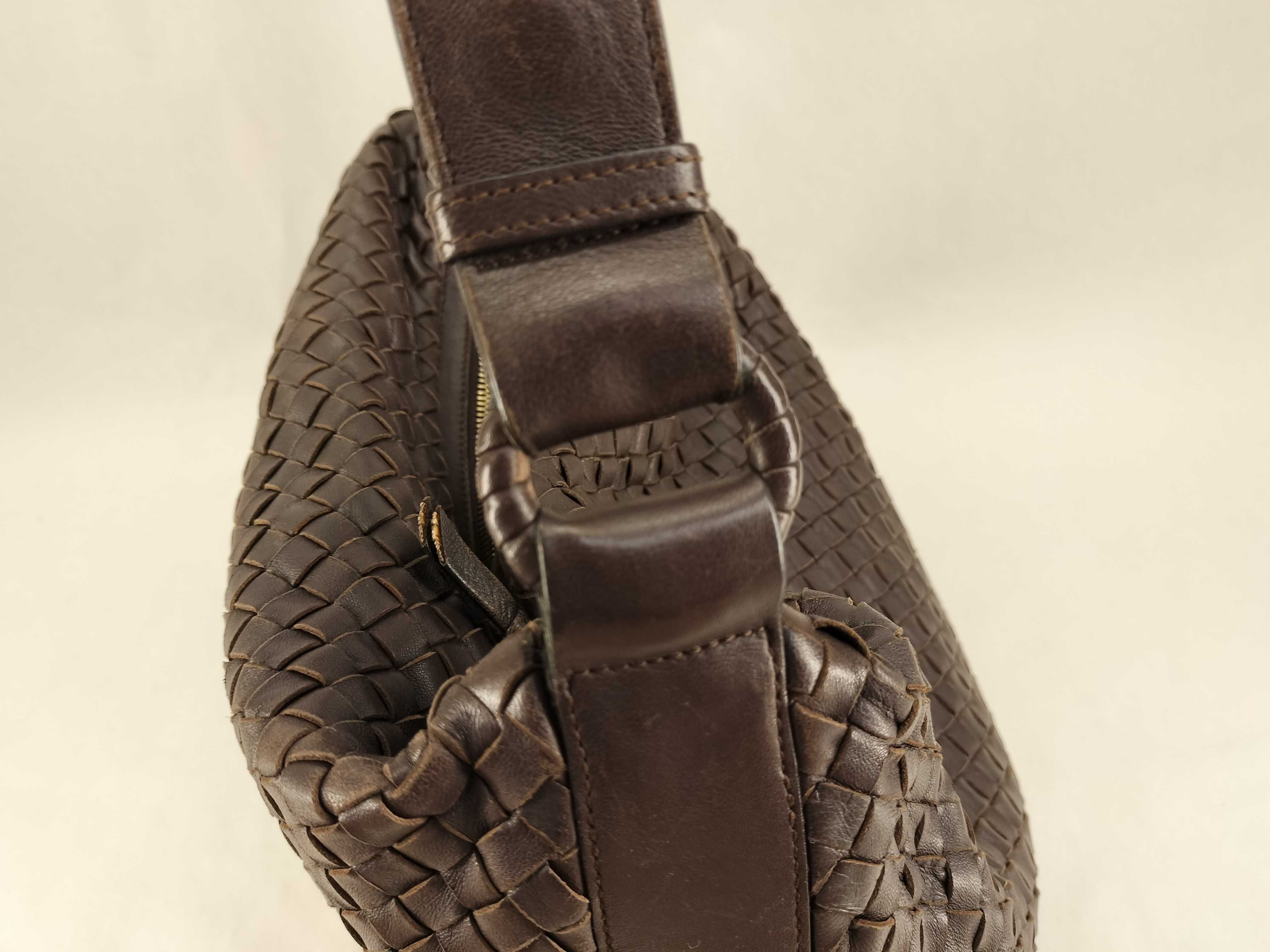 Intrecciato Hobo/One Shoulder/Brown/Cadosure etc. Shoulder Bag — view 6
