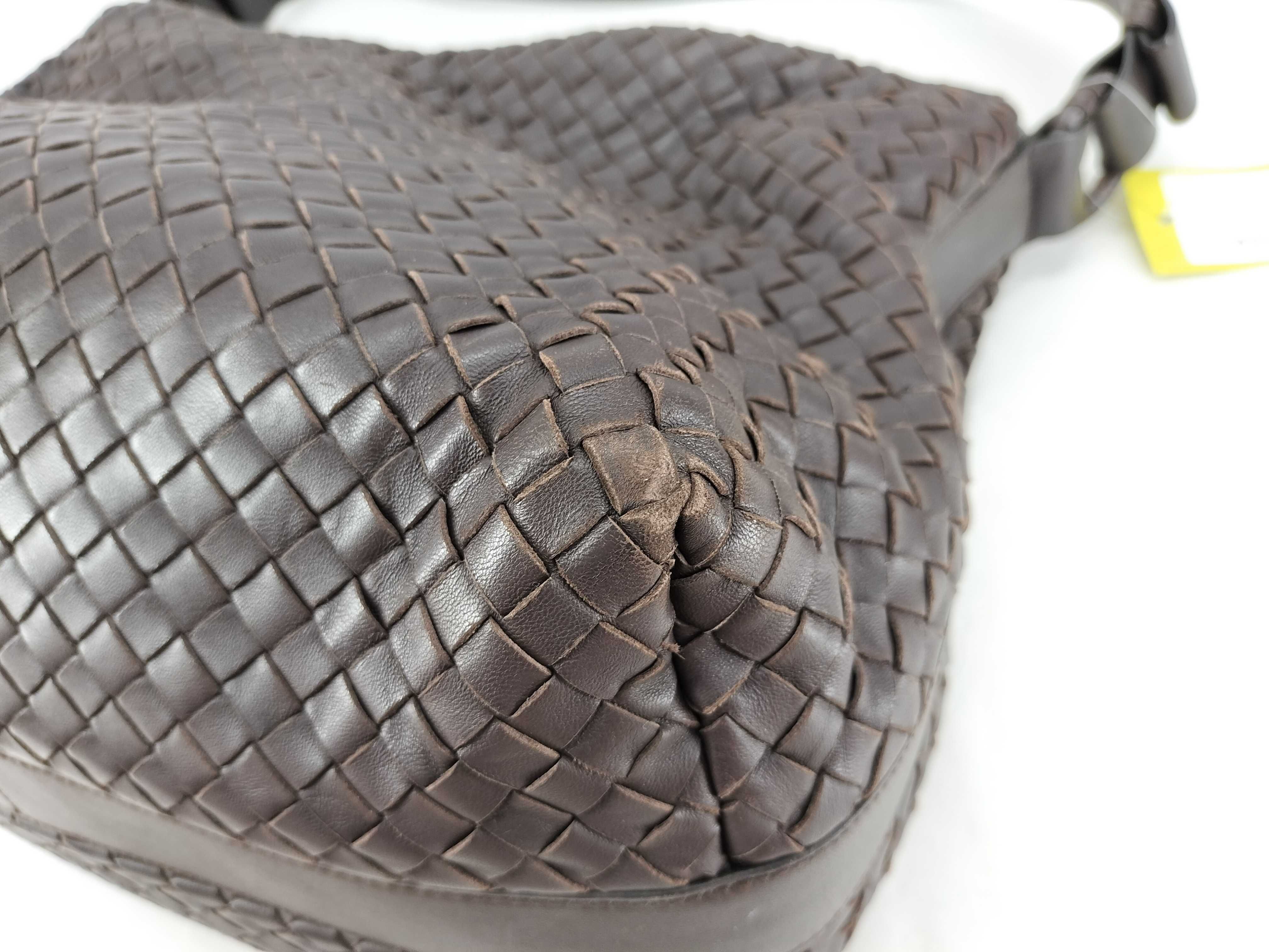 Intrecciato Hobo/One Shoulder/Brown/Cadosure etc. Shoulder Bag — view 8