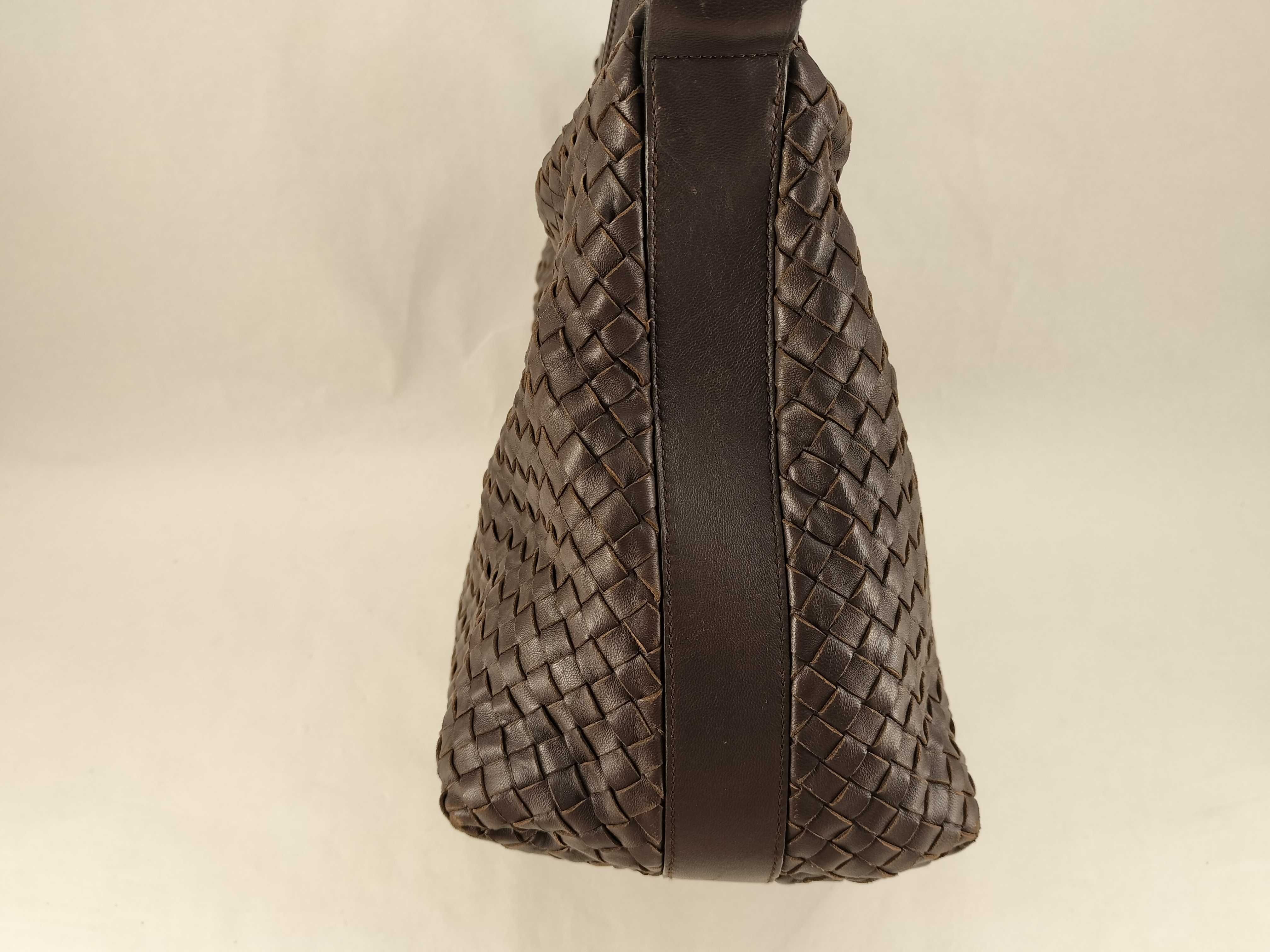 Intrecciato Hobo/One Shoulder/Brown/Cadosure etc. Shoulder Bag — view 9