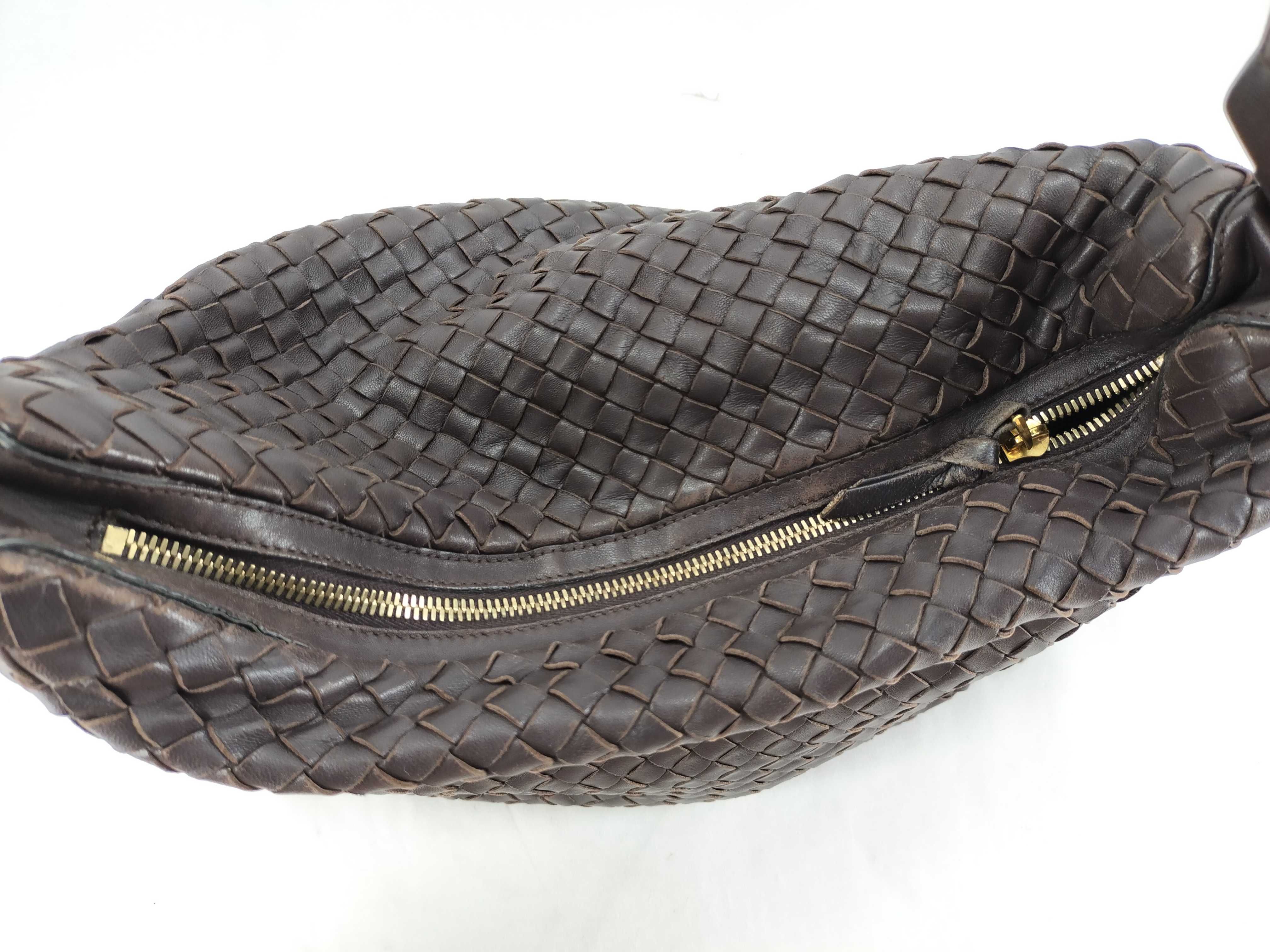 Intrecciato Hobo/One Shoulder/Brown/Cadosure etc. Shoulder Bag — view 10