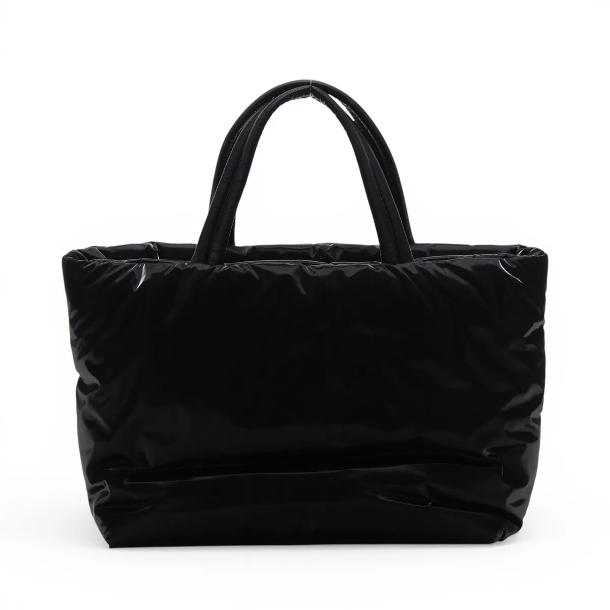 Nylon Tote Bag, Black, 756269 — view 2