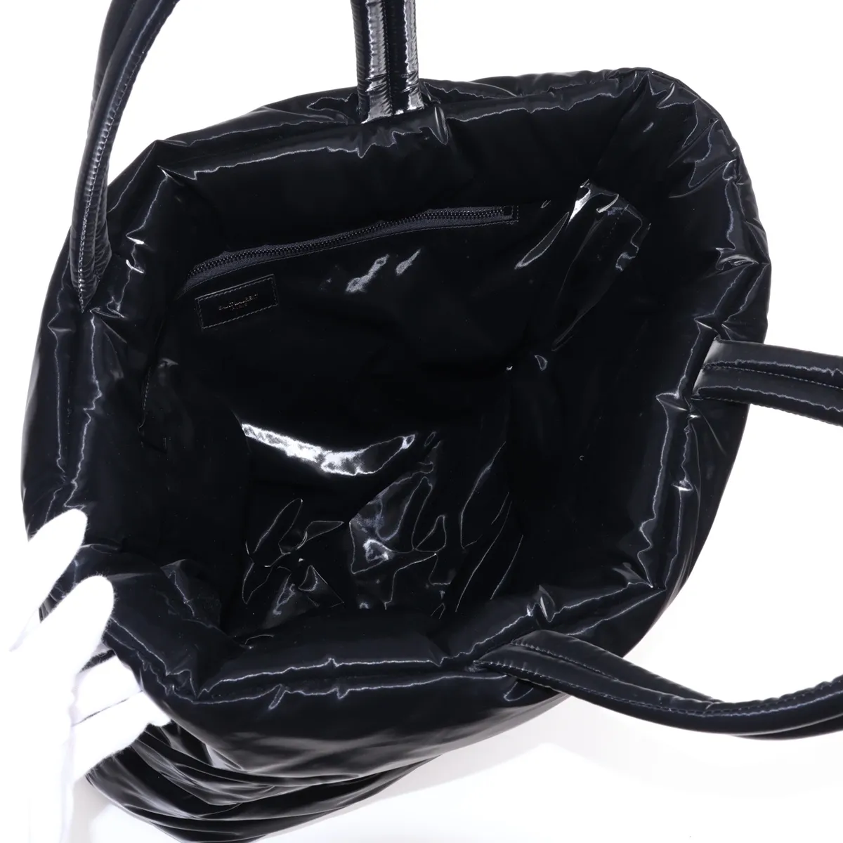 Nylon Tote Bag, Black, 756269 — view 7