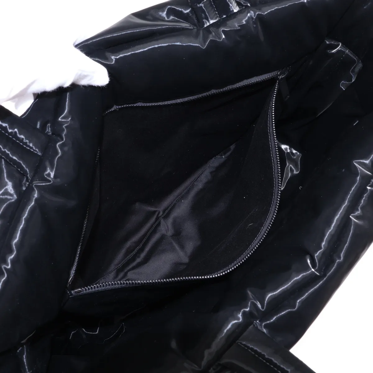 Nylon Tote Bag, Black, 756269 — view 8