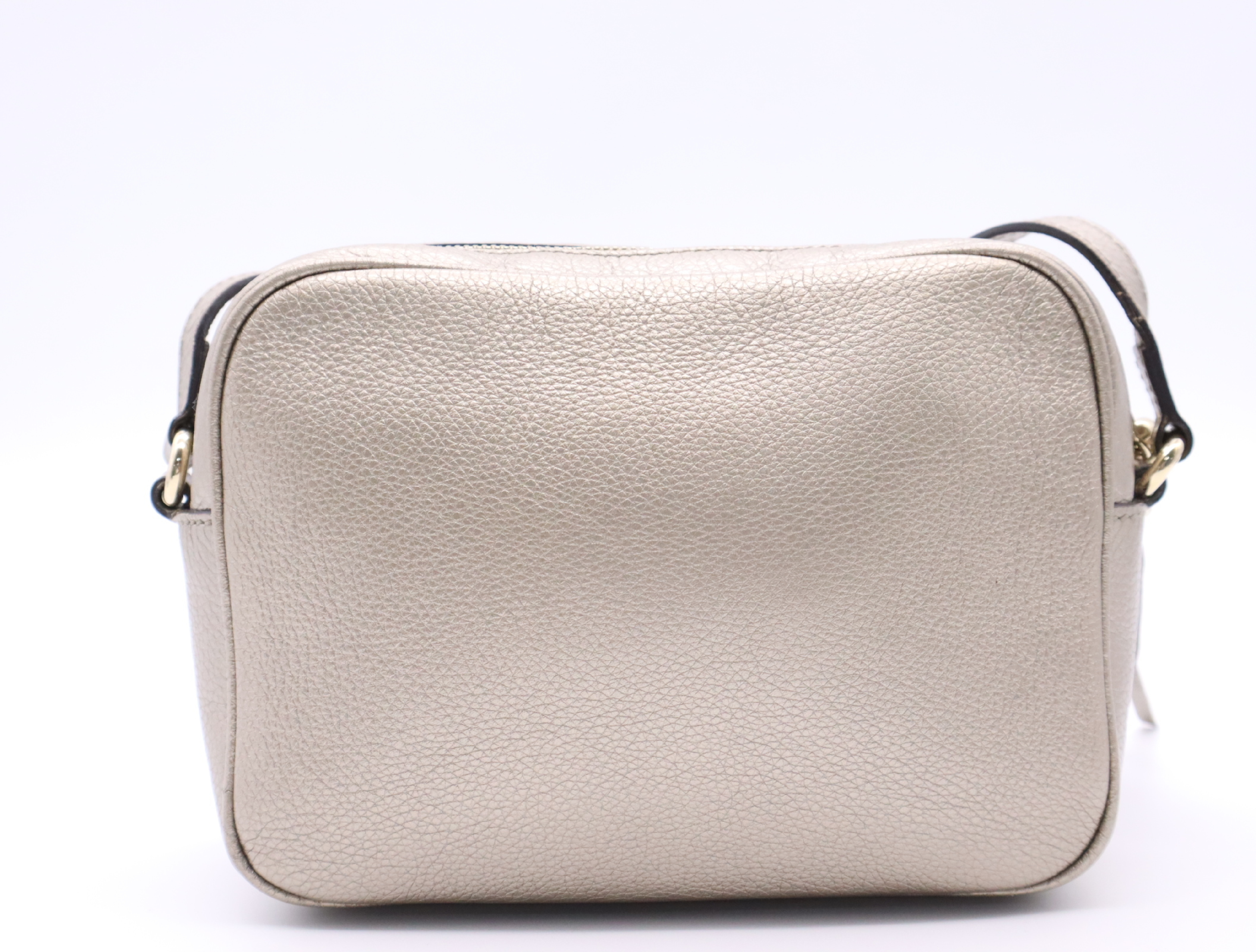 308364 Leather Soho Champagne Gold Shoulder Bag with Dust Bag — view 2