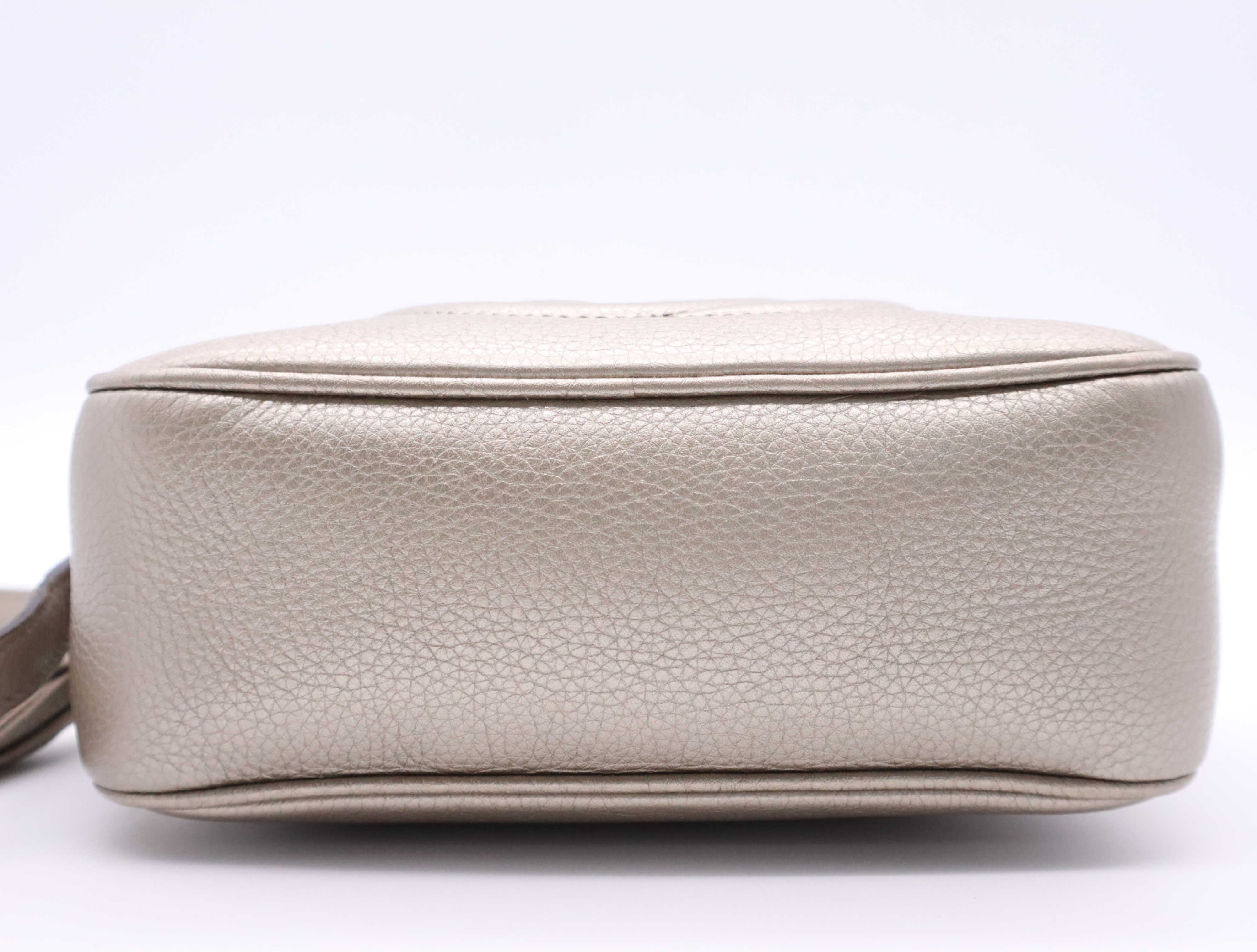 308364 Leather Soho Champagne Gold Shoulder Bag with Dust Bag — view 4