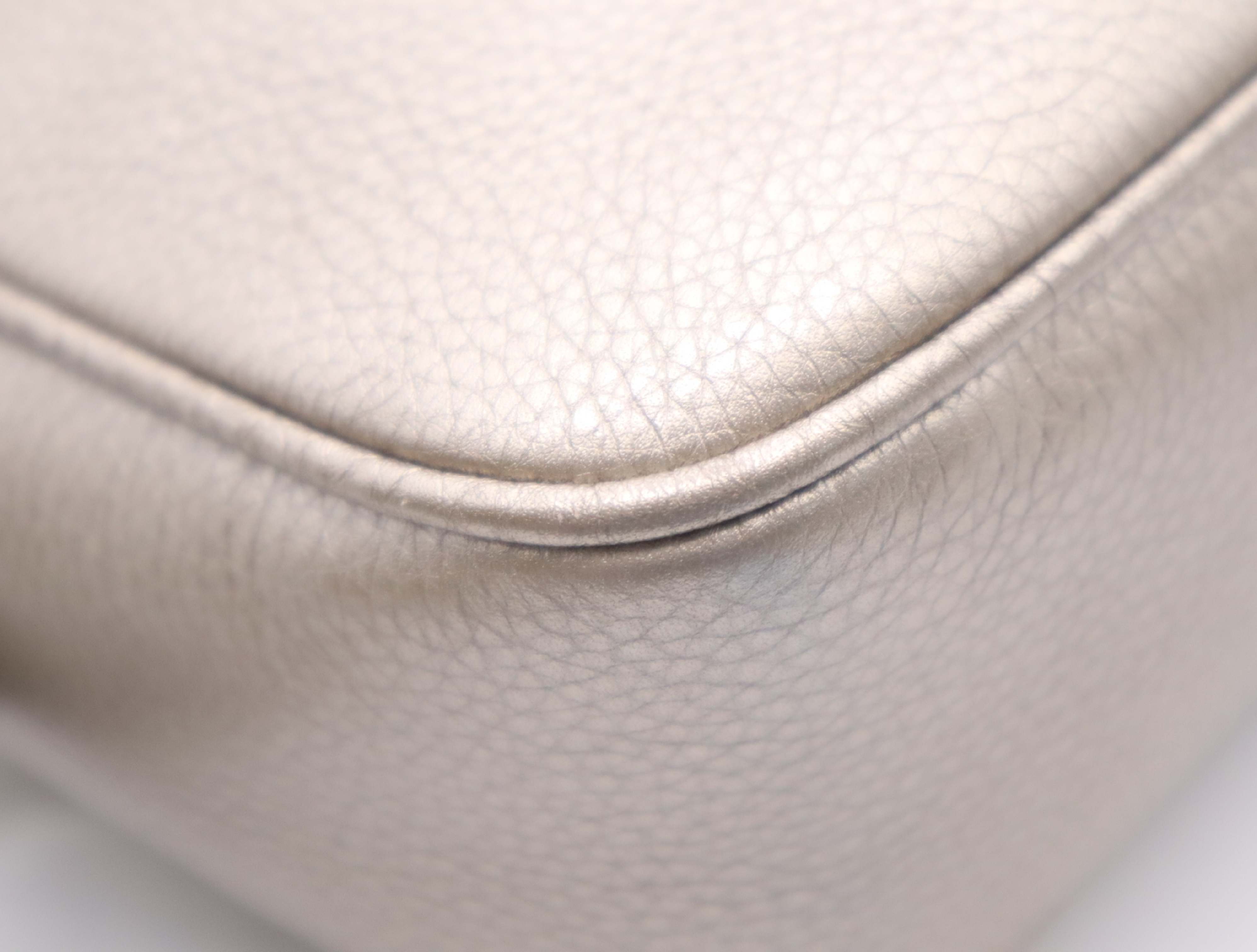308364 Leather Soho Champagne Gold Shoulder Bag with Dust Bag — view 6