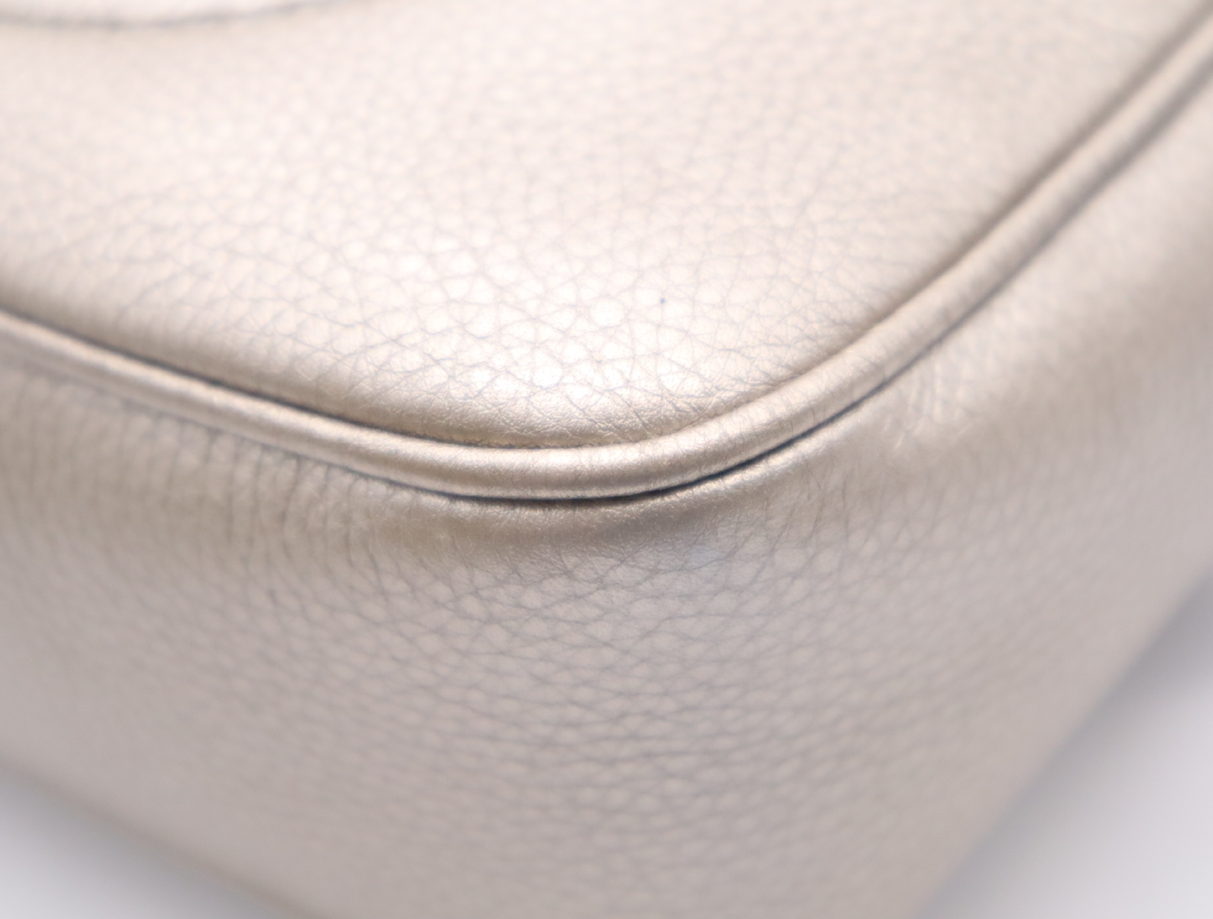 308364 Leather Soho Champagne Gold Shoulder Bag with Dust Bag — view 7