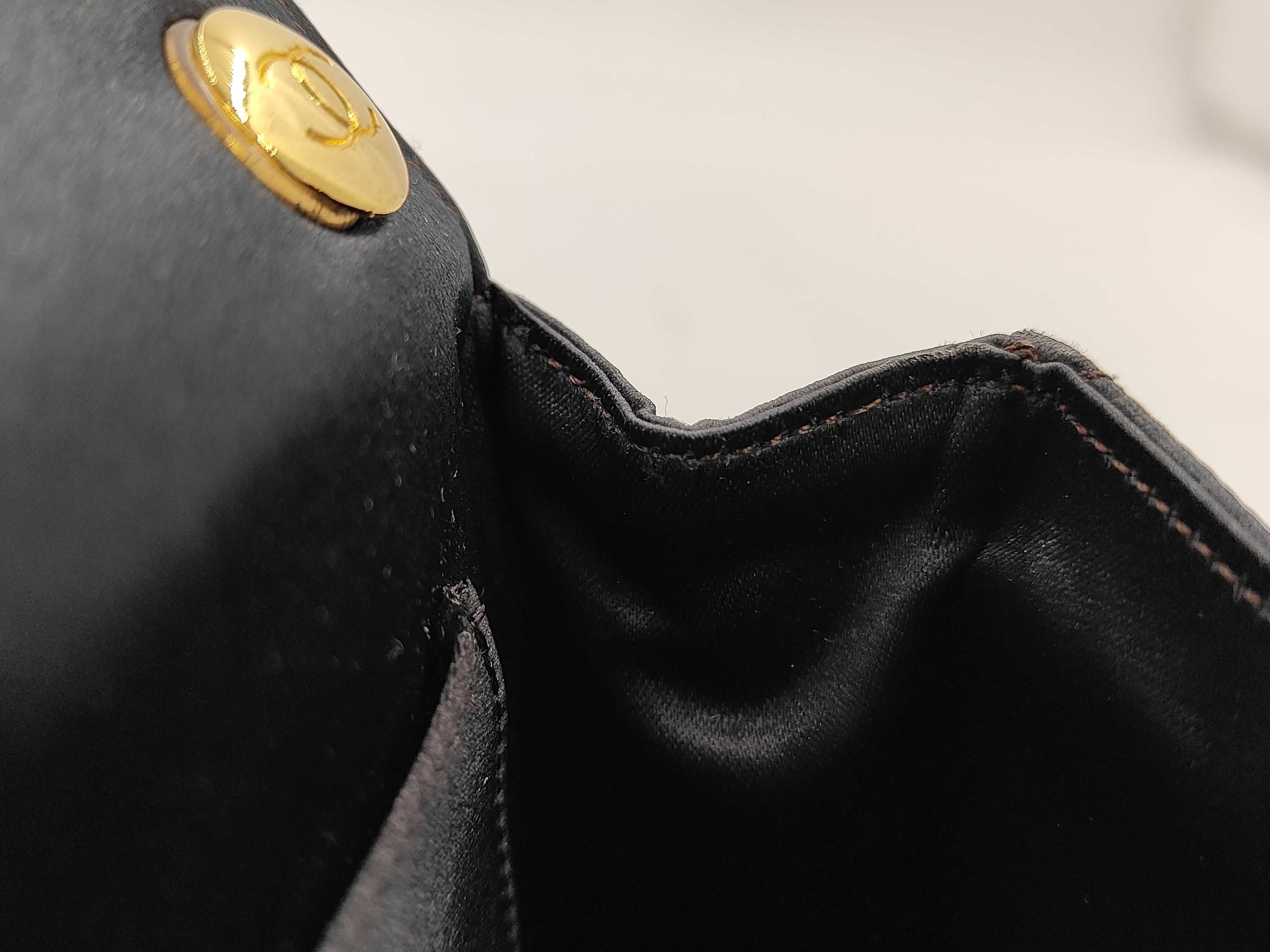 Mini Matelassé Chain Shoulder Bag with Turnlock Closure, Black Shoulder Bag — view 10
