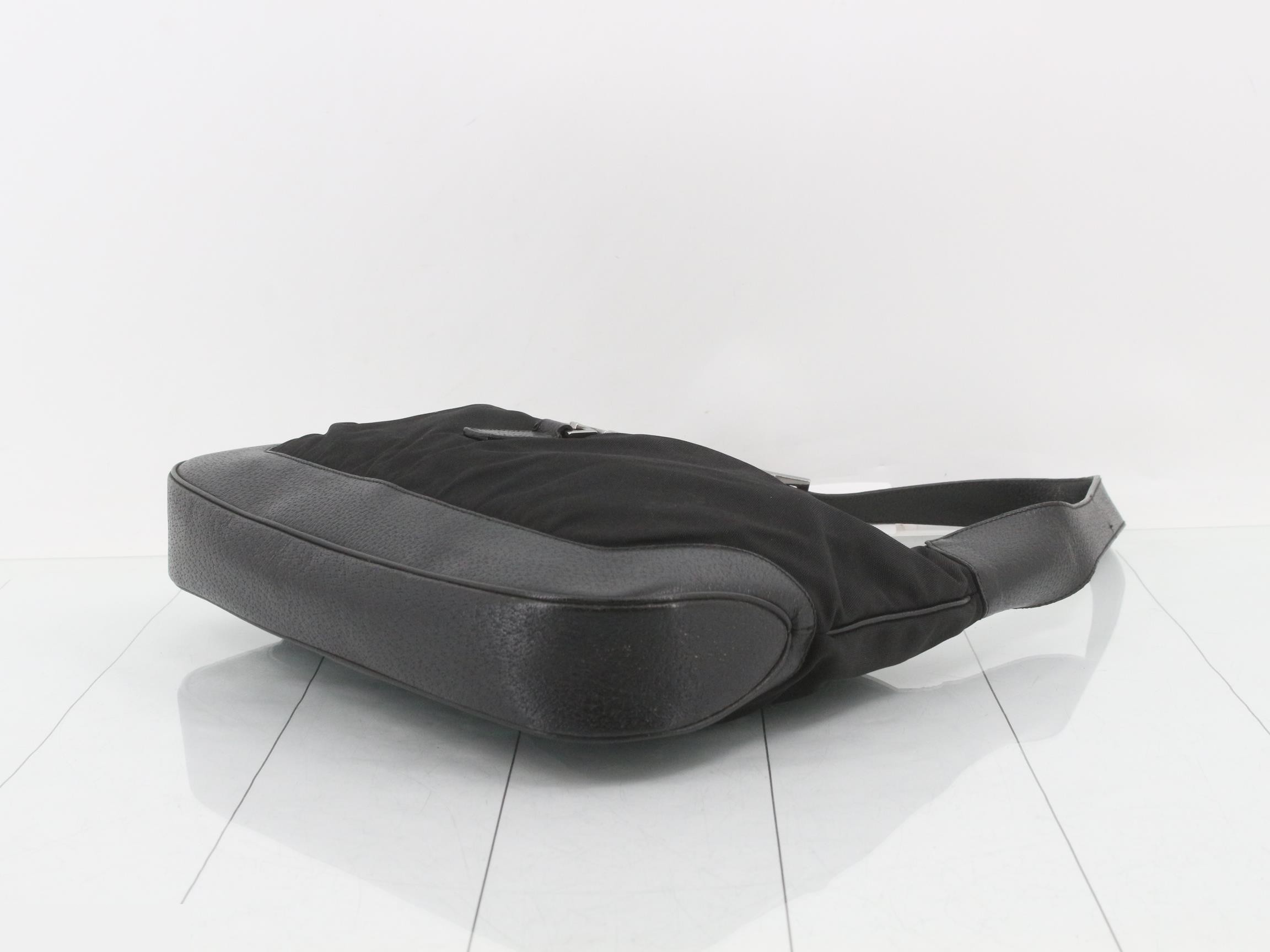 Jackie Leather Combination Shoulder Handbag — view 6