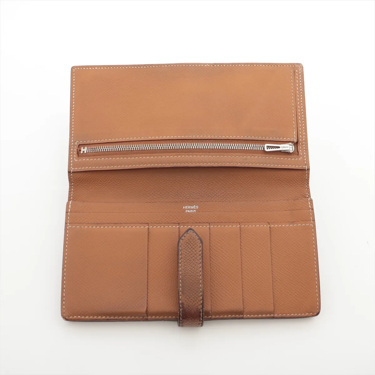 Bearn Soufflé Veau Epsom Long Wallet Gold Silver Hardware X: 2016 — view 3