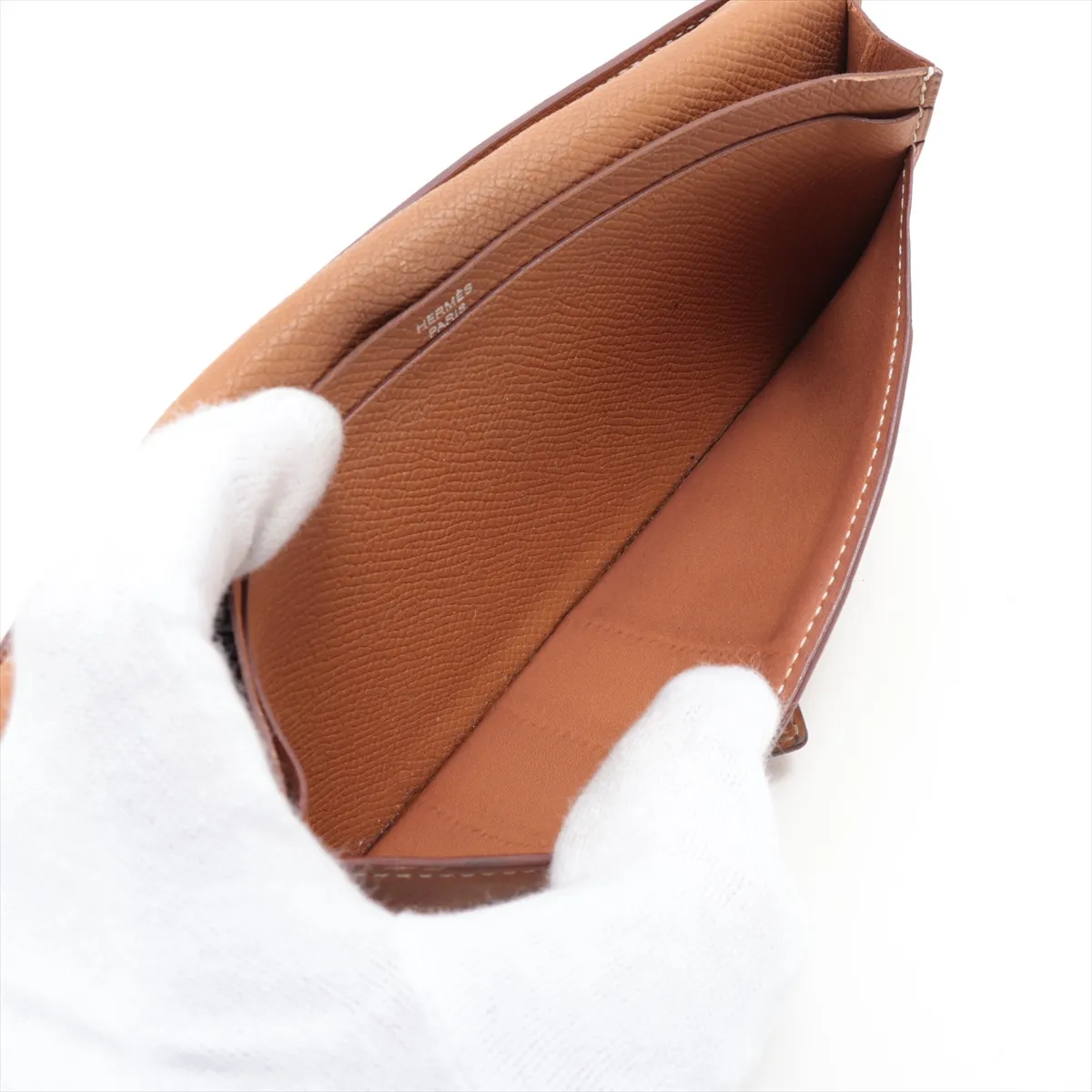 Bearn Soufflé Veau Epsom Long Wallet Gold Silver Hardware X: 2016 — view 4