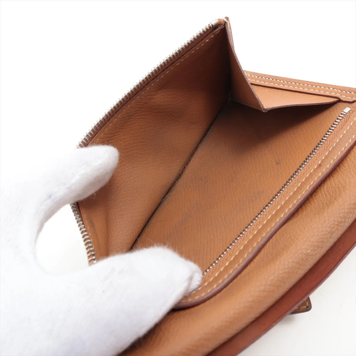 Bearn Soufflé Veau Epsom Long Wallet Gold Silver Hardware X: 2016 — view 8